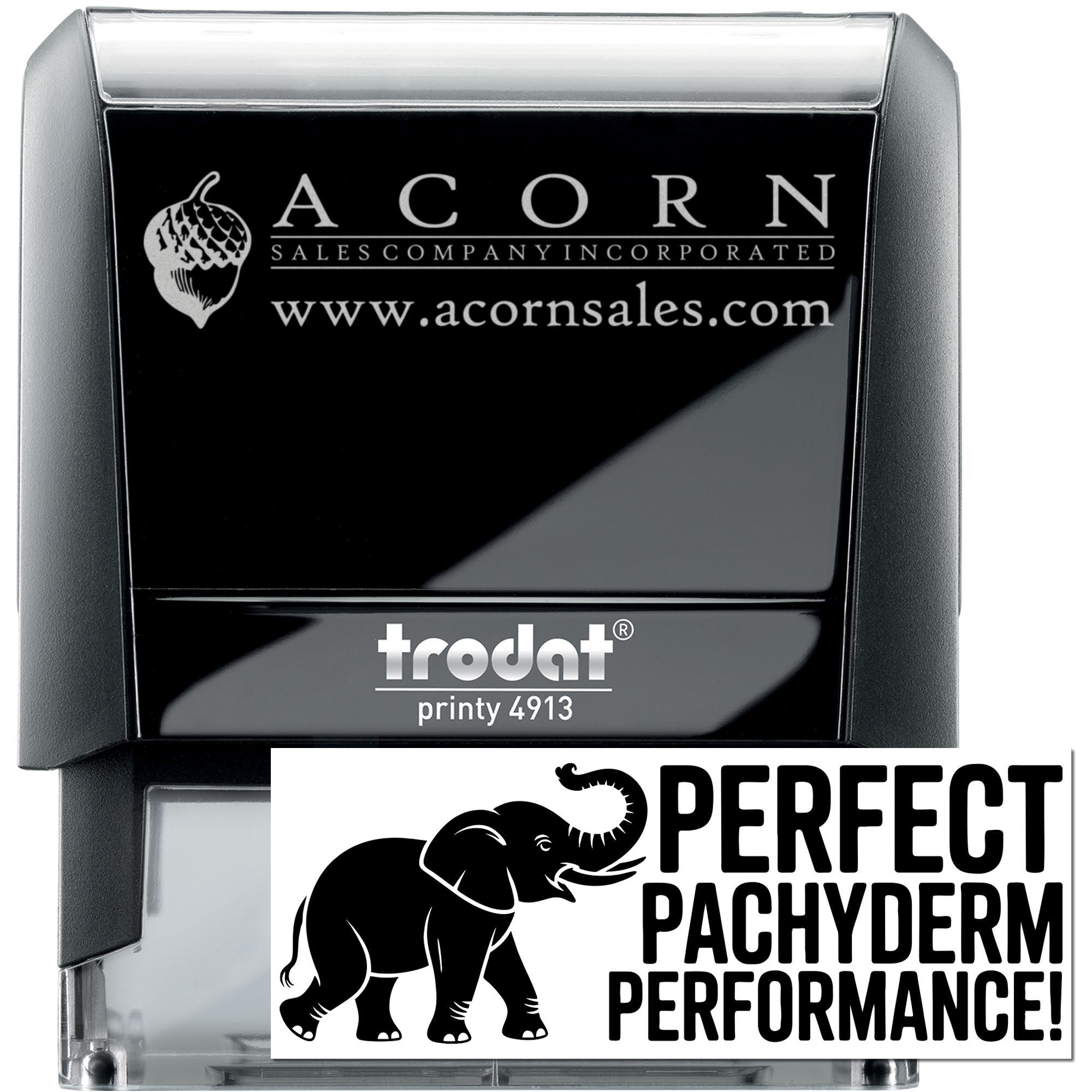 Classroom Reward Perfect Pachyderm Performance Self-Inking Stamp