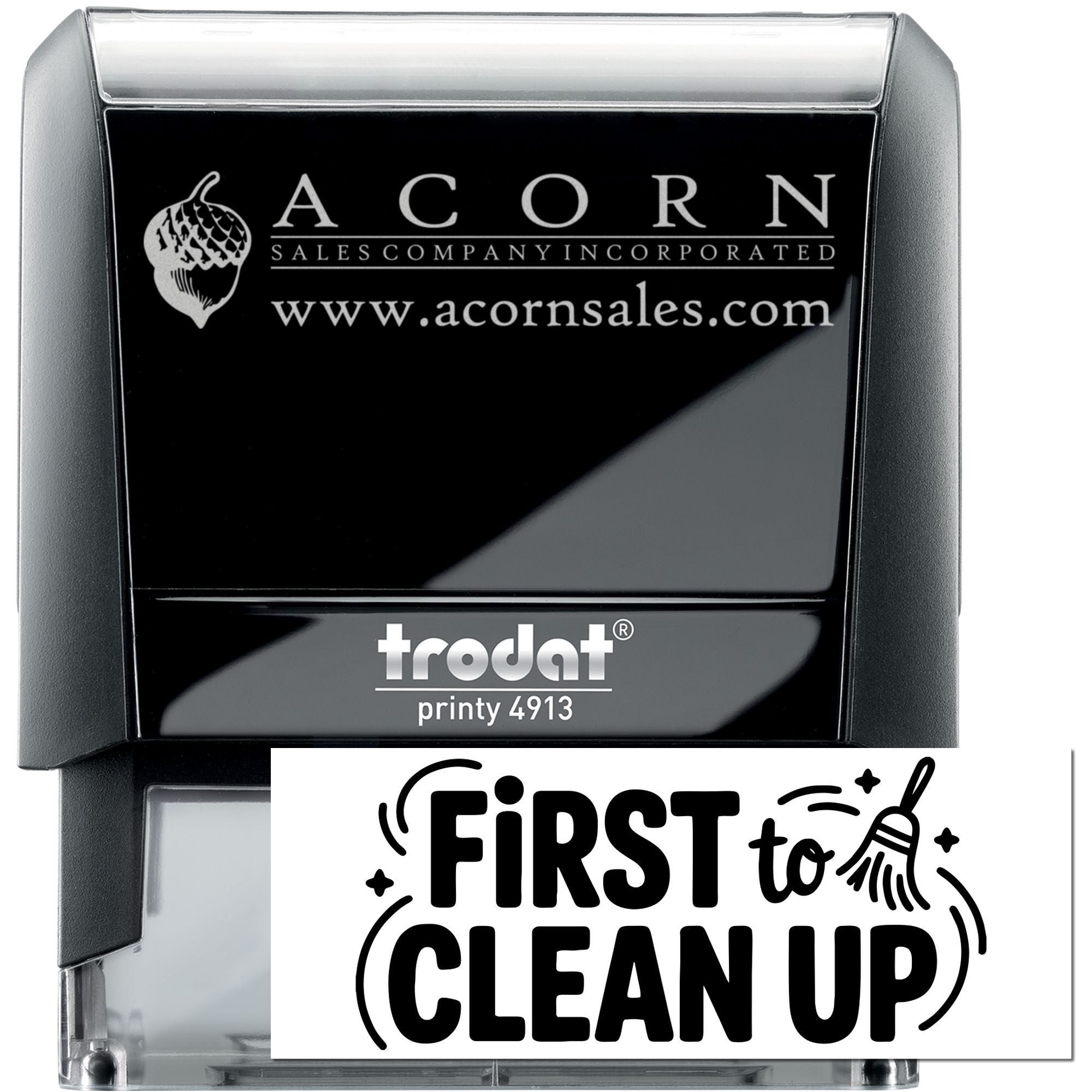 Student Work Clean Up Self-Inking Stamp