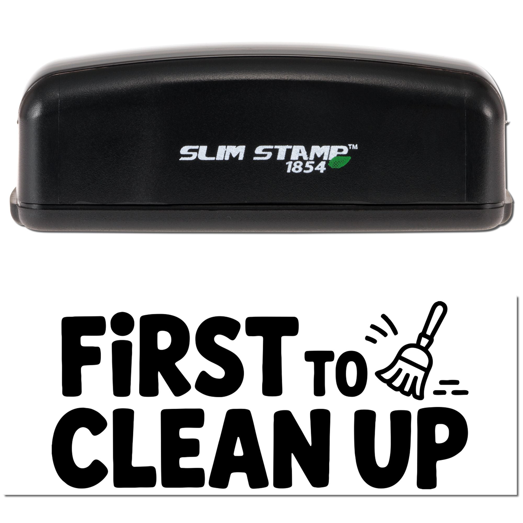 Classroom Feedback Clean Up Compact Pre-Inked Stamp