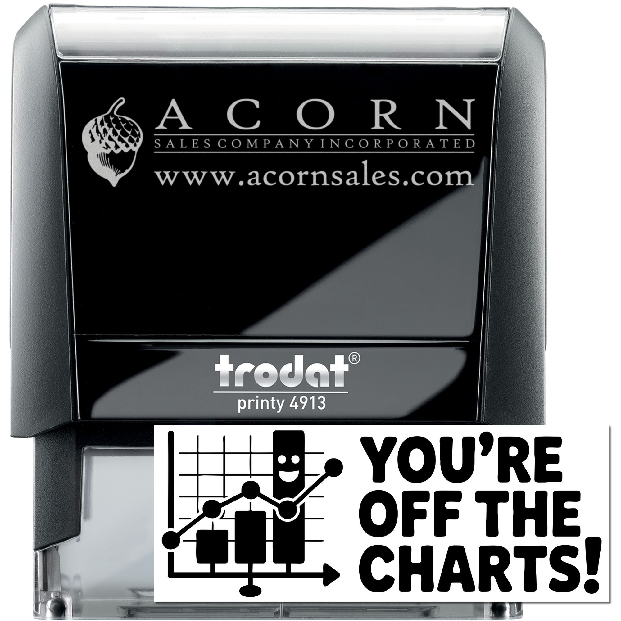 Classroom Feedback You're Off The Charts Self-Inking Stamp