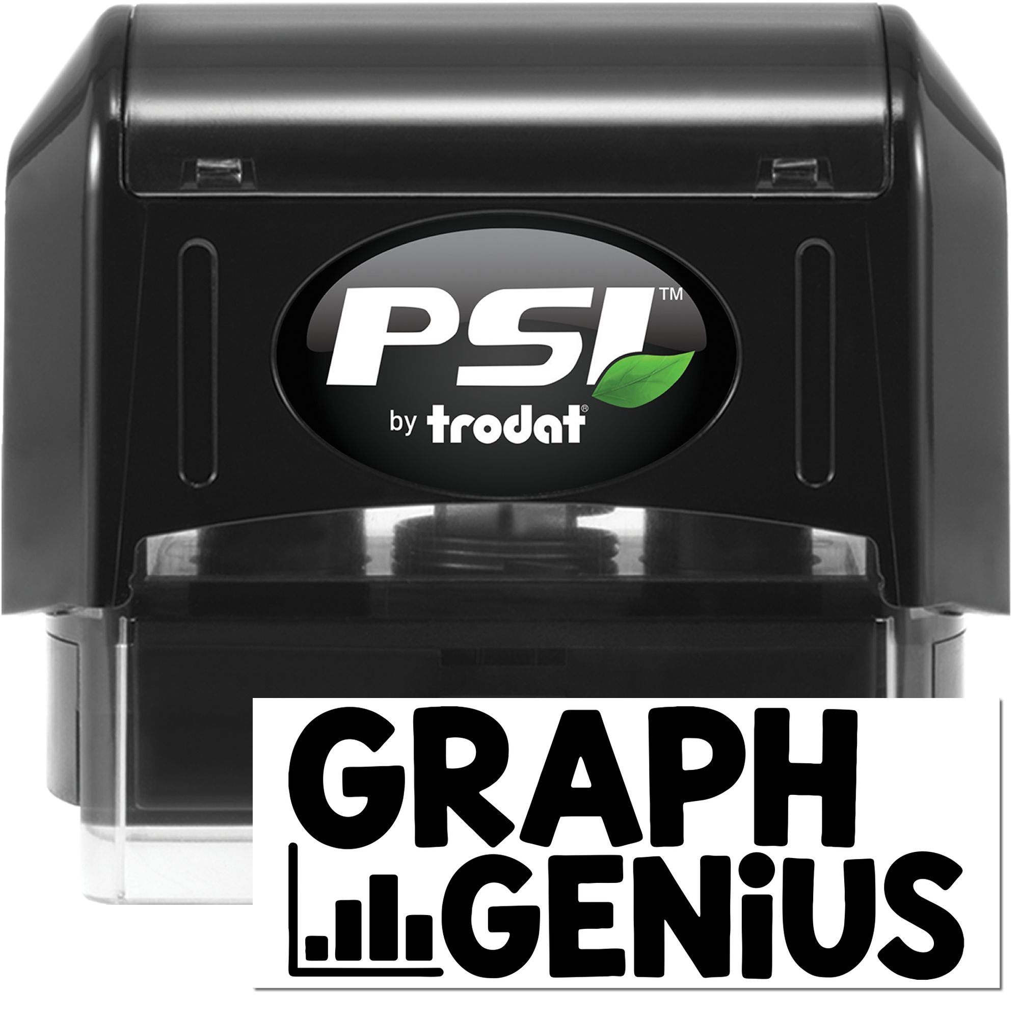Elementary Teacher Graph Genius PSI Pre-Inked Stamp