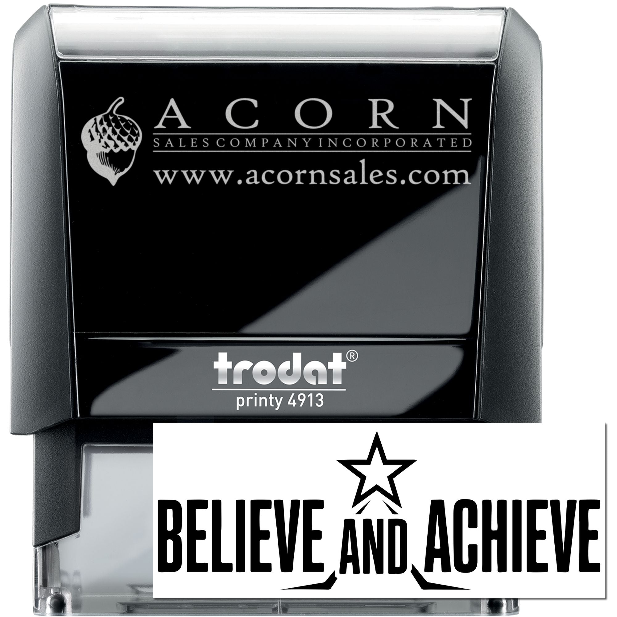 Student Work Believe And Achieve Self-Inking Stamp