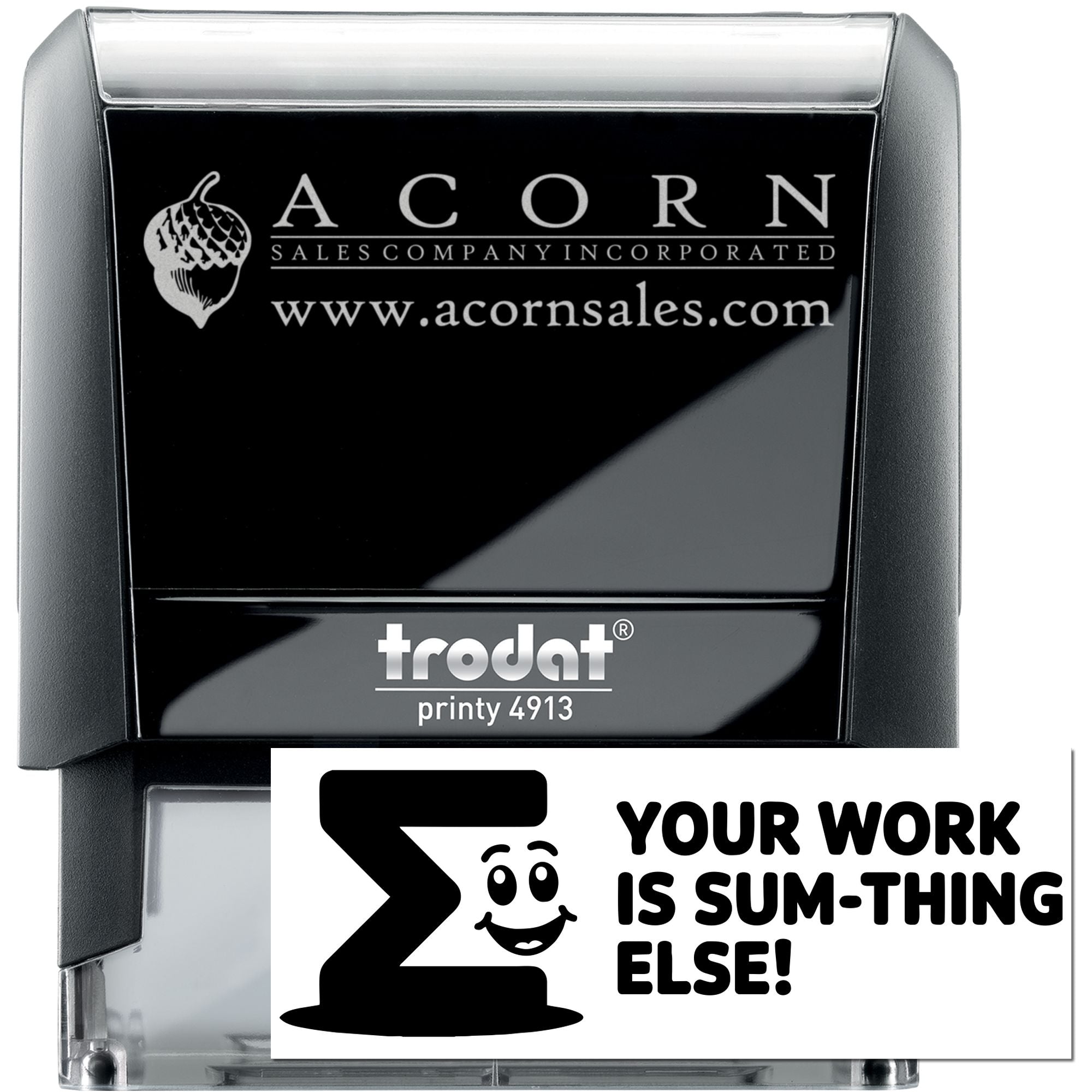 Classroom Feedback Work Is Sum-Thing Else Self-Inking Stamp