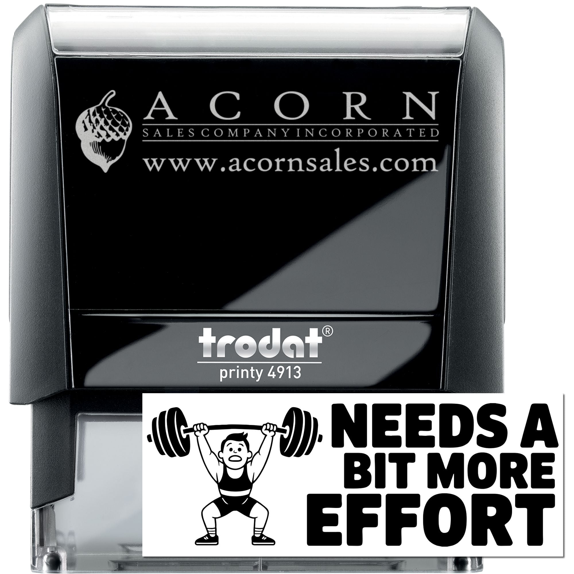 Student Work Needs Bit More Effort Self-Inking Stamp