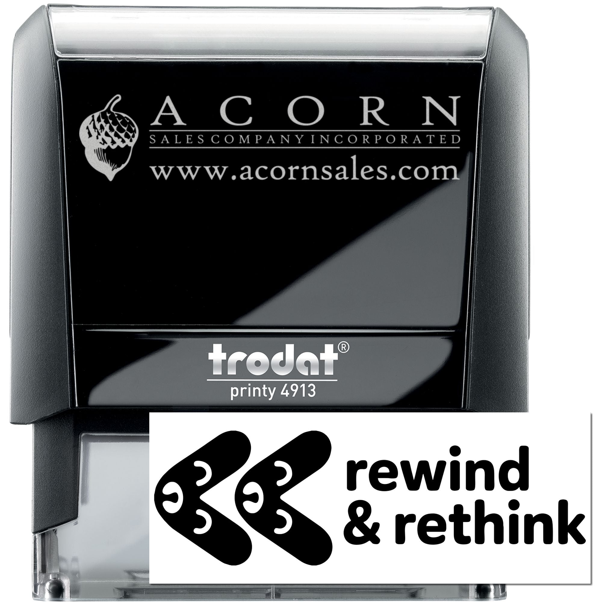 Student Work Rewind & Rethink Self-Inking Stamp