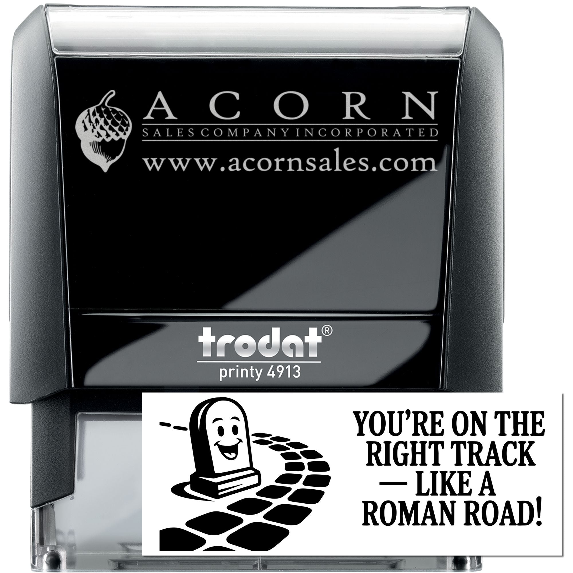 Student Work Right Track Roman Road Self-Inking Stamp