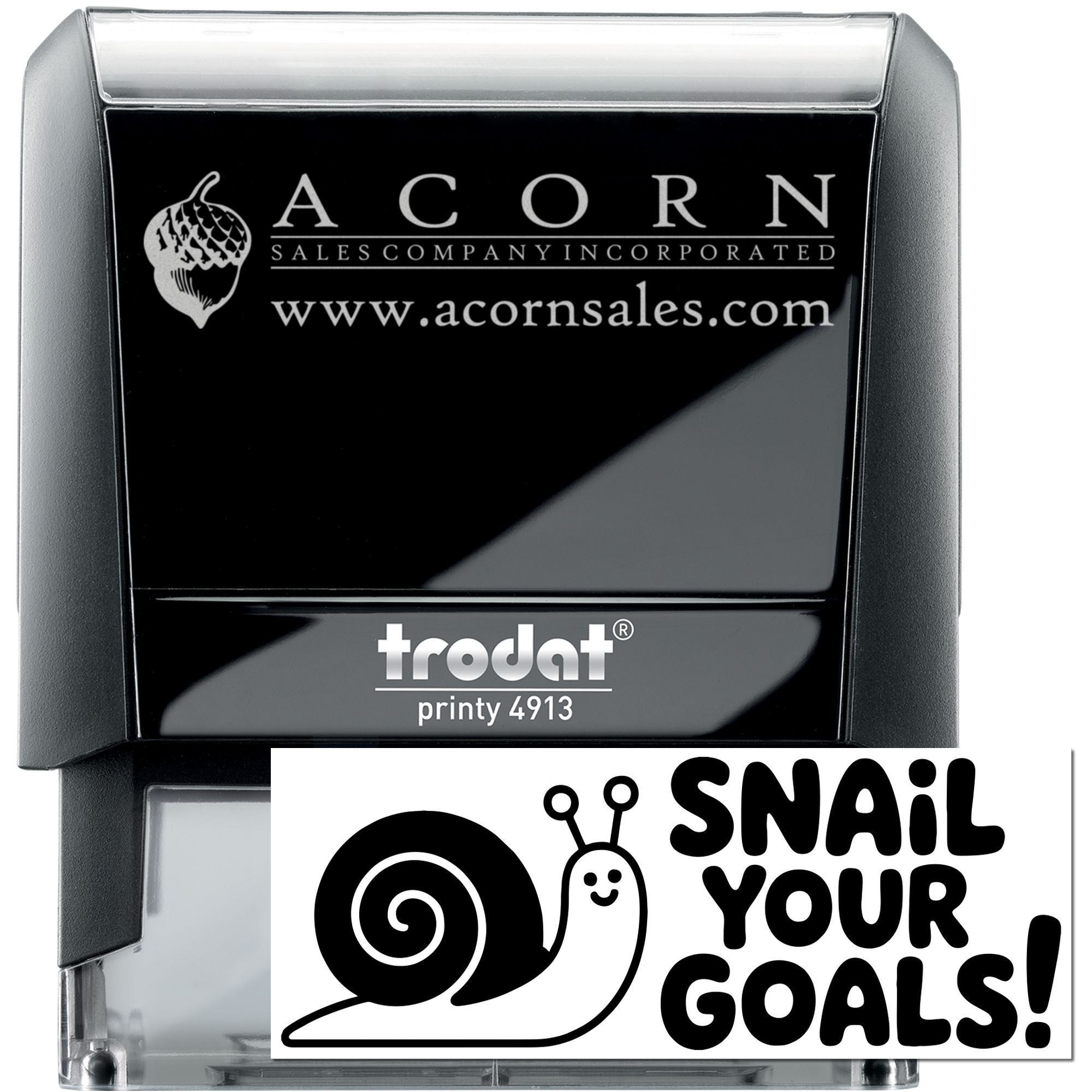 Classroom Feedback Snail Your Goals Self-Inking Stamp