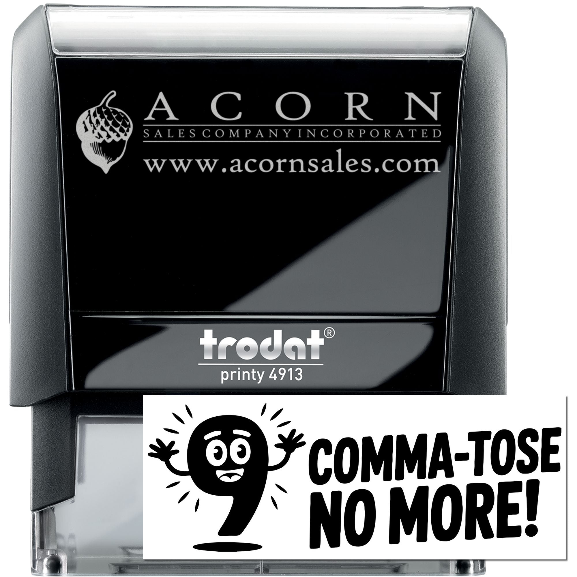 Classroom Reward Comma-Tose No More Self-Inking Stamp
