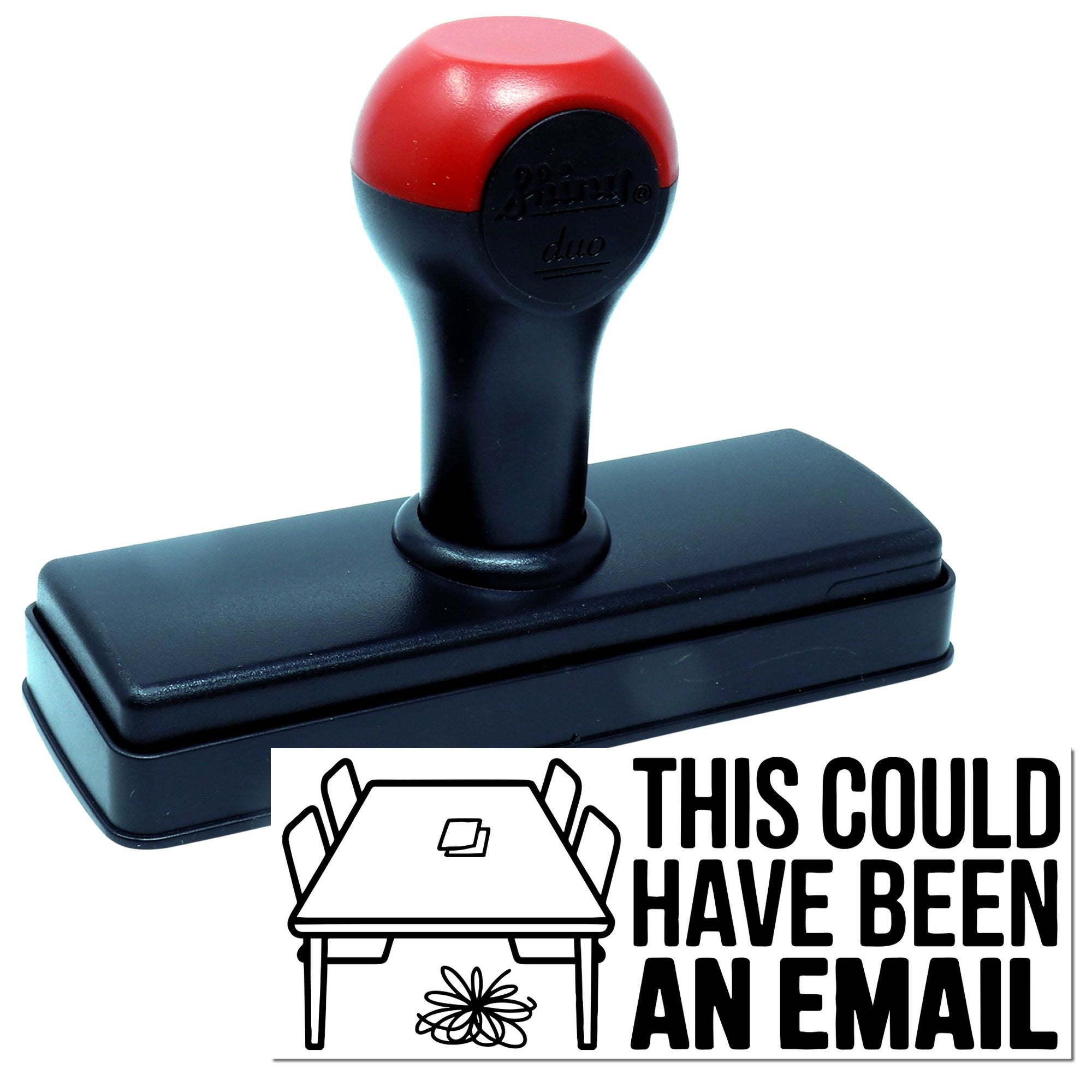 Self-inking rubber stamp with This Could Have Been an Email office message for paperwork, mail sorting, and inbox humor