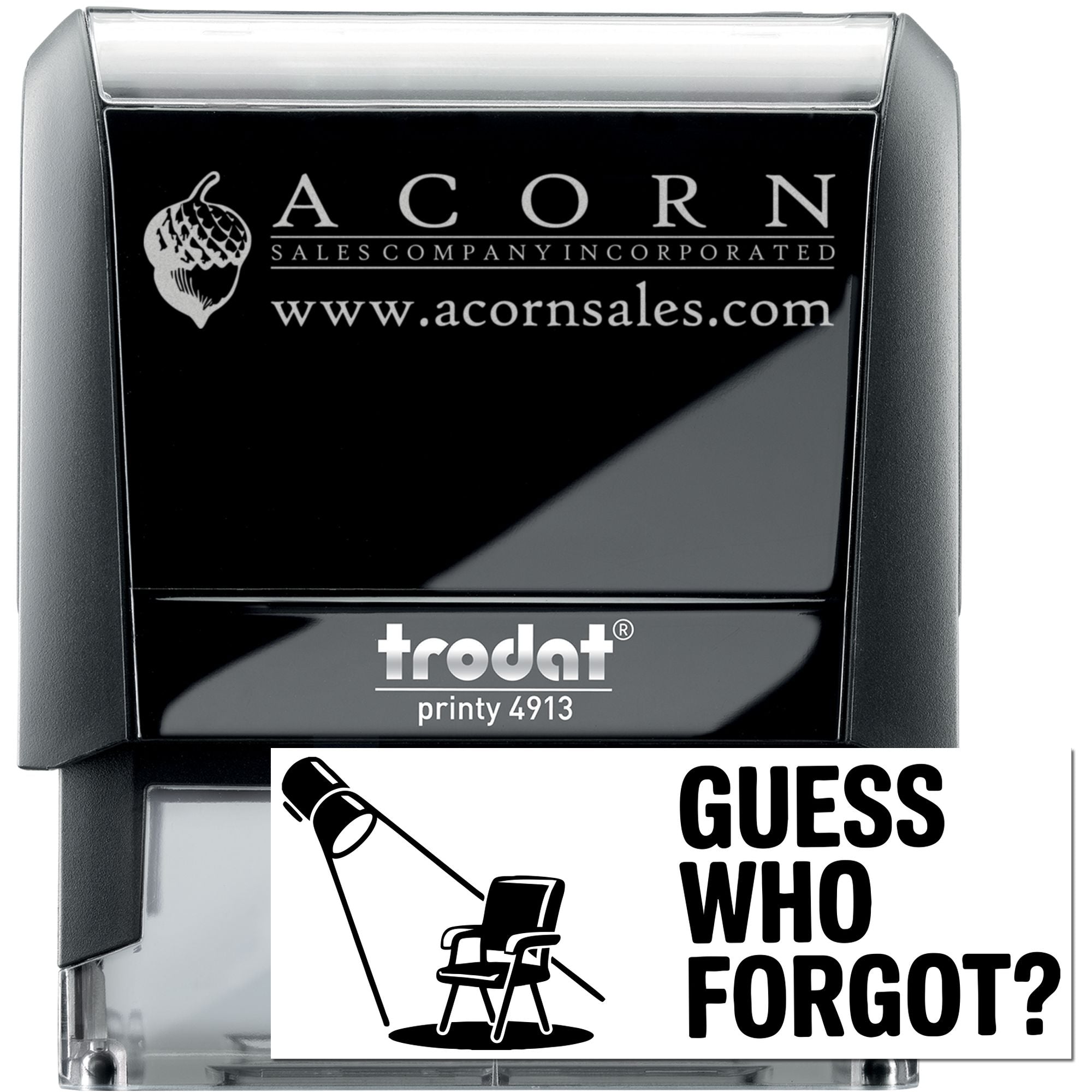 Spotlight Memory Game Witty Self-Inking Stamp