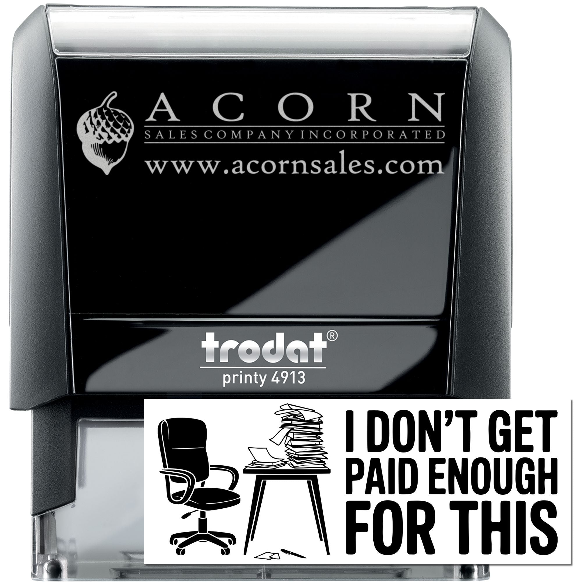 Underpaid Hero Novelty Self-Inking Stamp