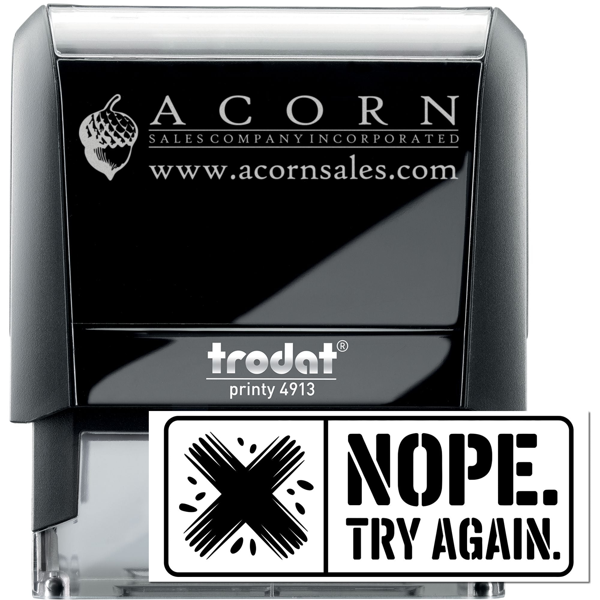 X Marks Return Witty Self-Inking Stamp