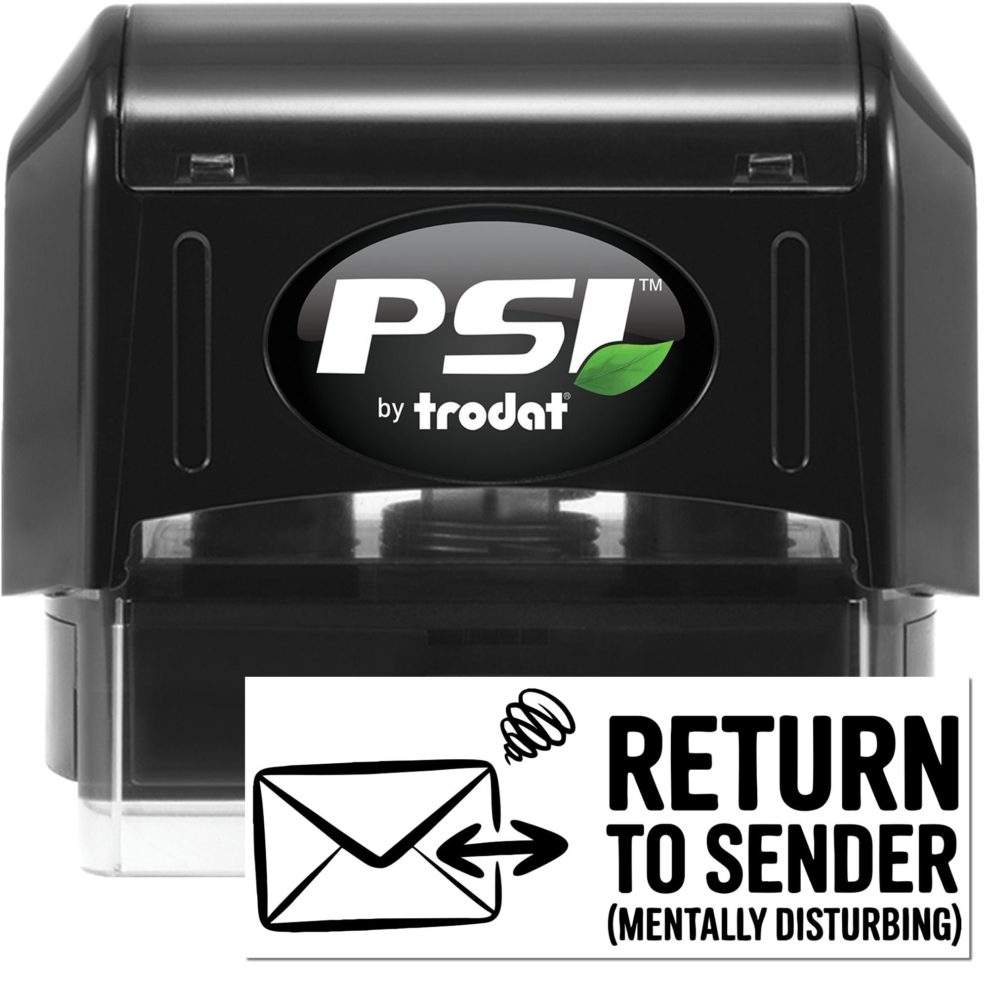 PSI by Trodat self-inking return to sender rubber stamp, ideal for mail handling and address correction.