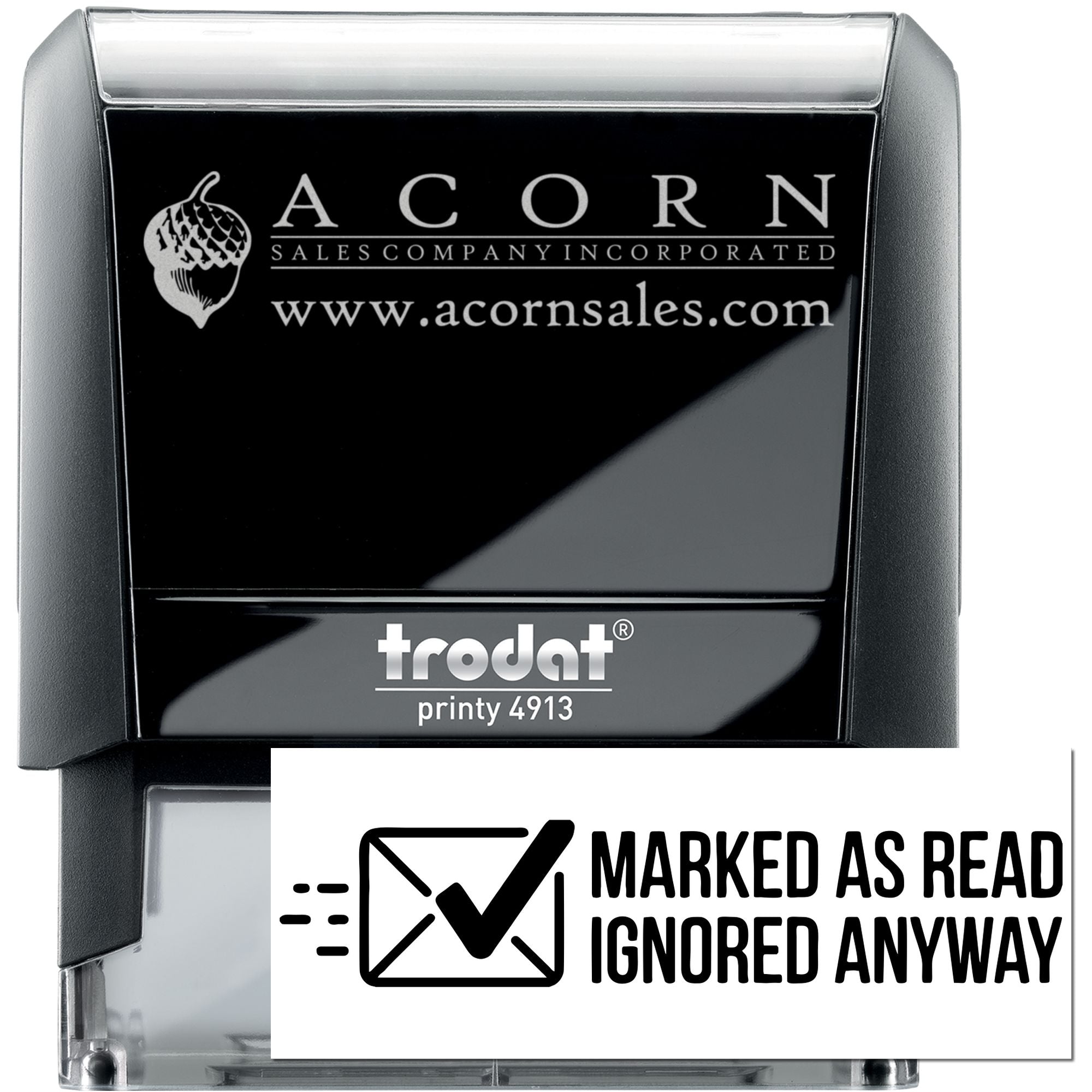 Checked But Ignored Humorous Self-Inking Stamp