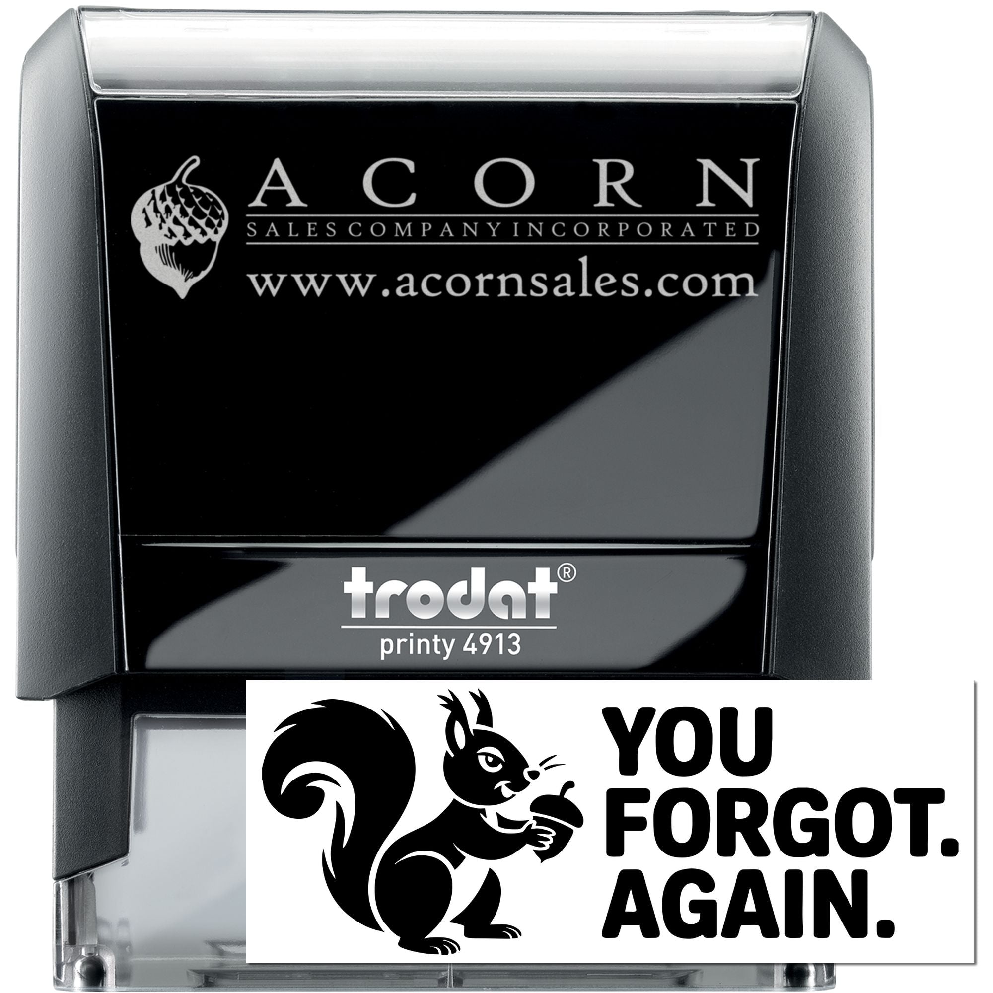 Acorn Reminder Buddy Humorous Self-Inking Stamp