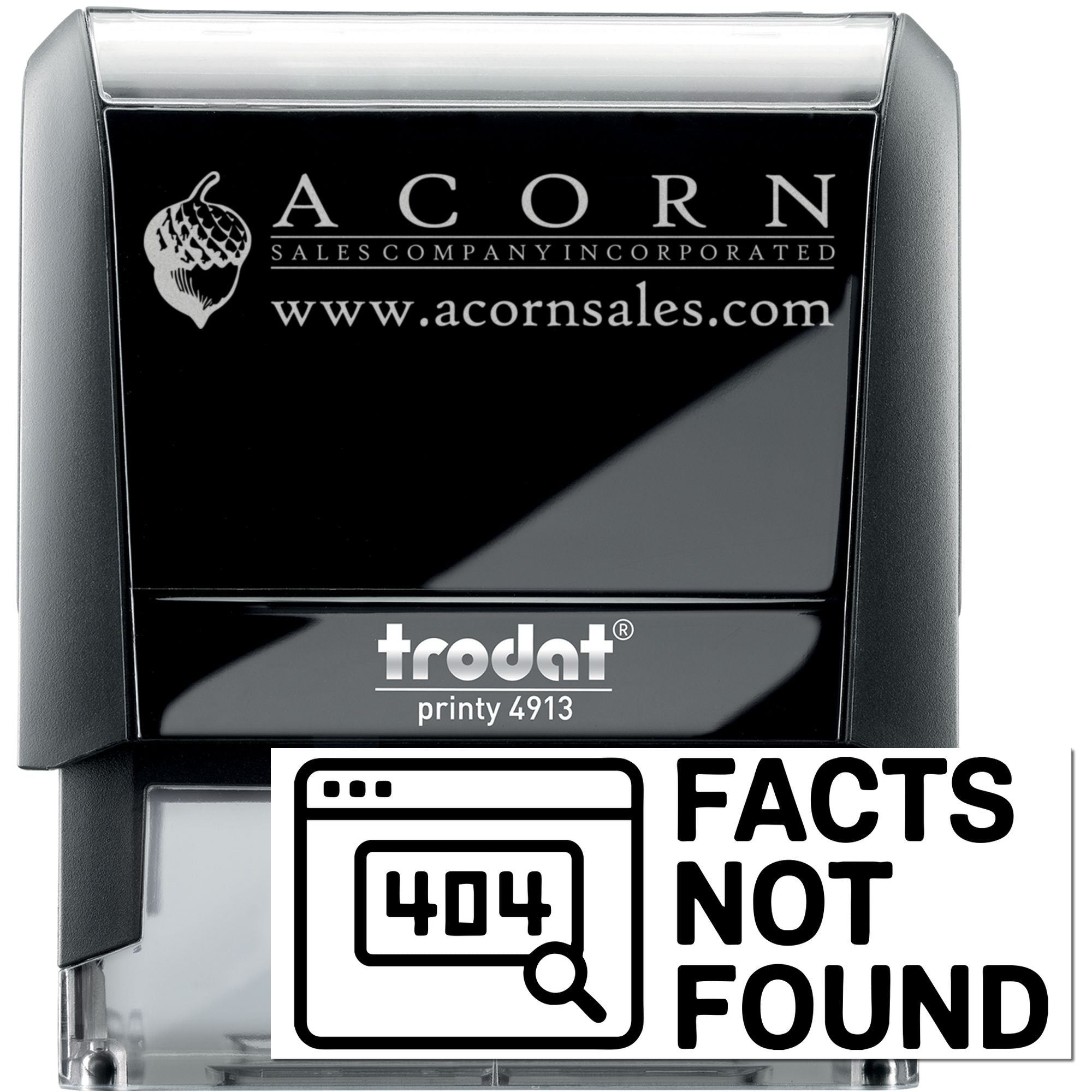 404 Truth Detector Novelty Self-Inking Stamp