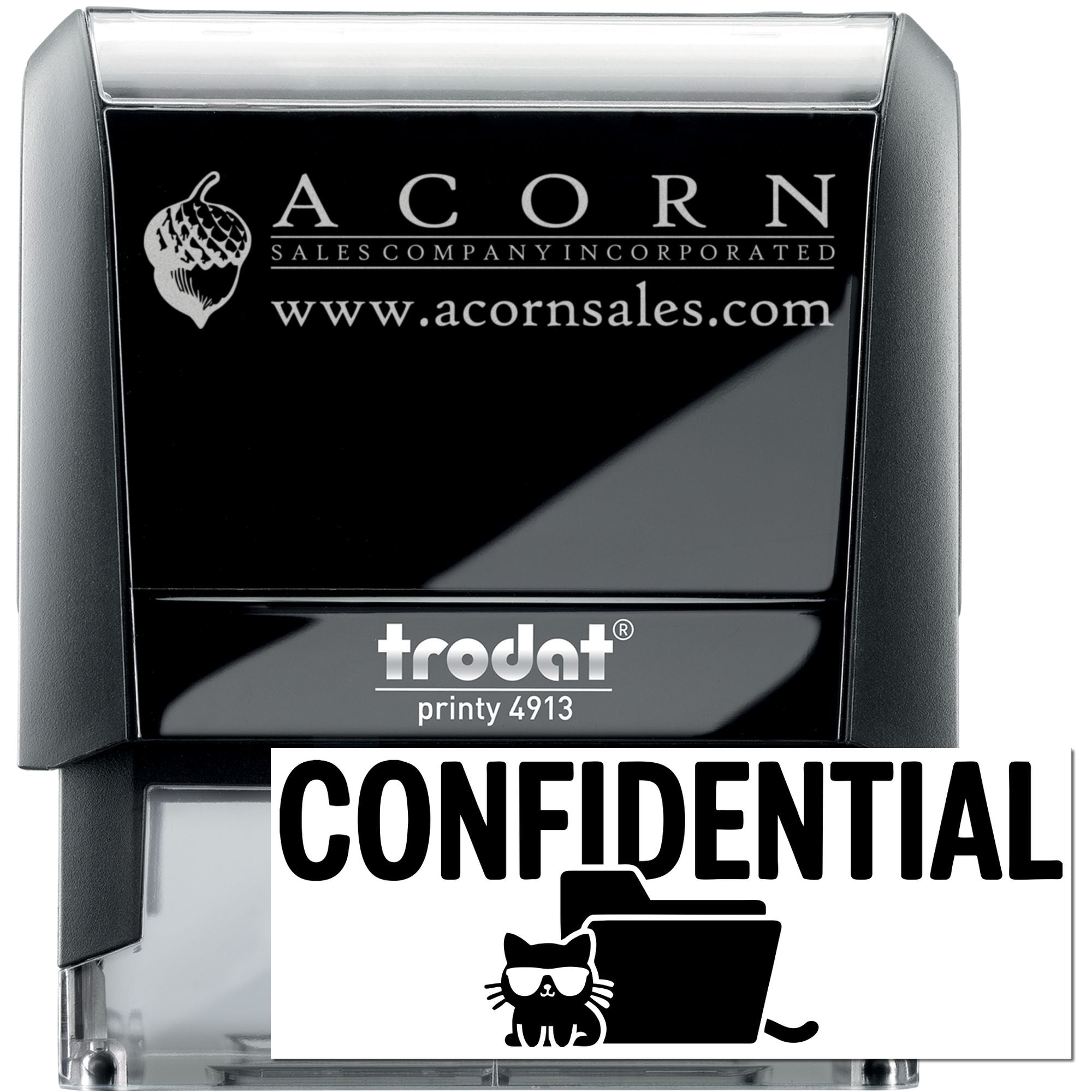 Stealth Cat Files Self-Inking Stamp