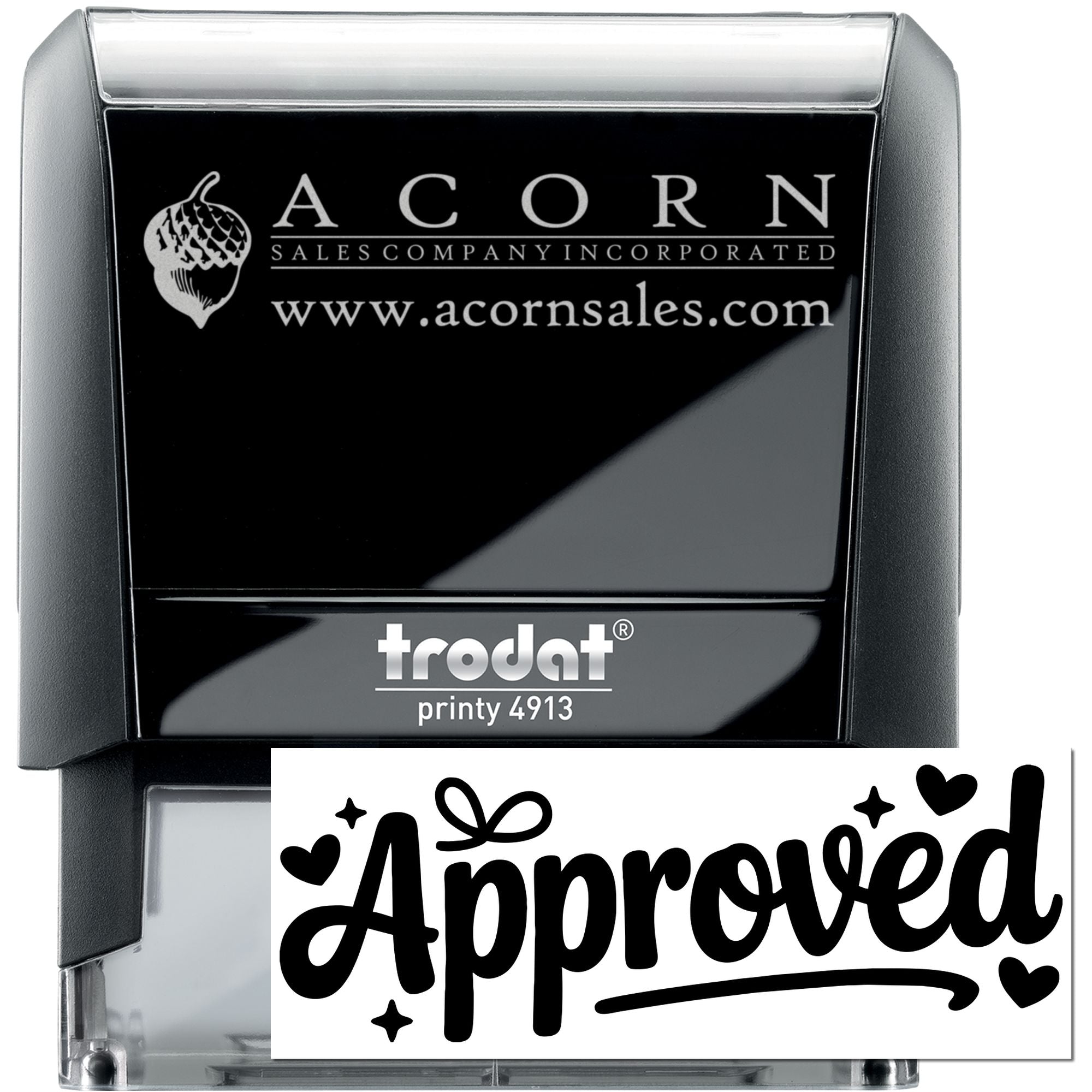 Sparkle Approved Seal Self-Inking Stamp