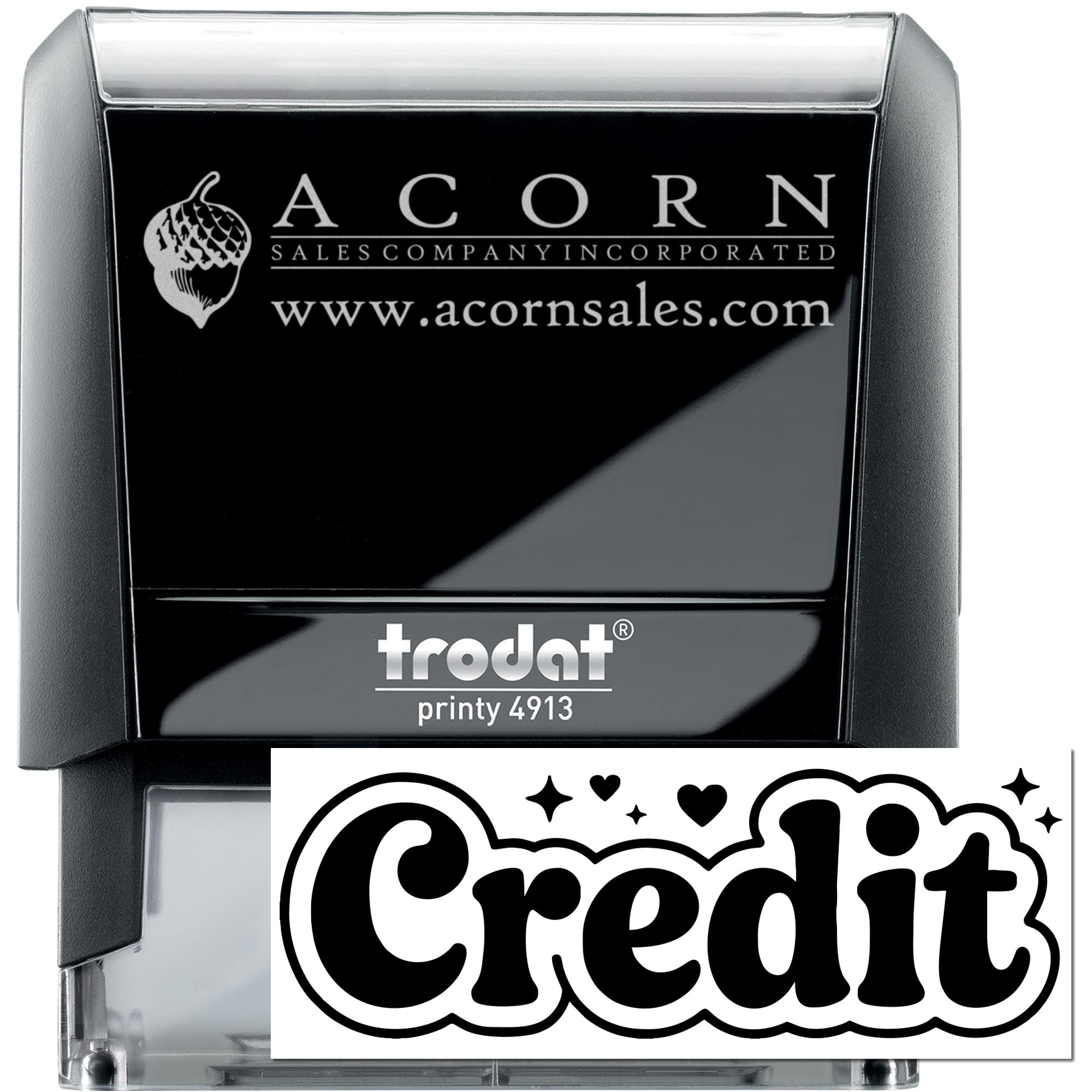 Starlit Credit Charm Self-Inking Stamp