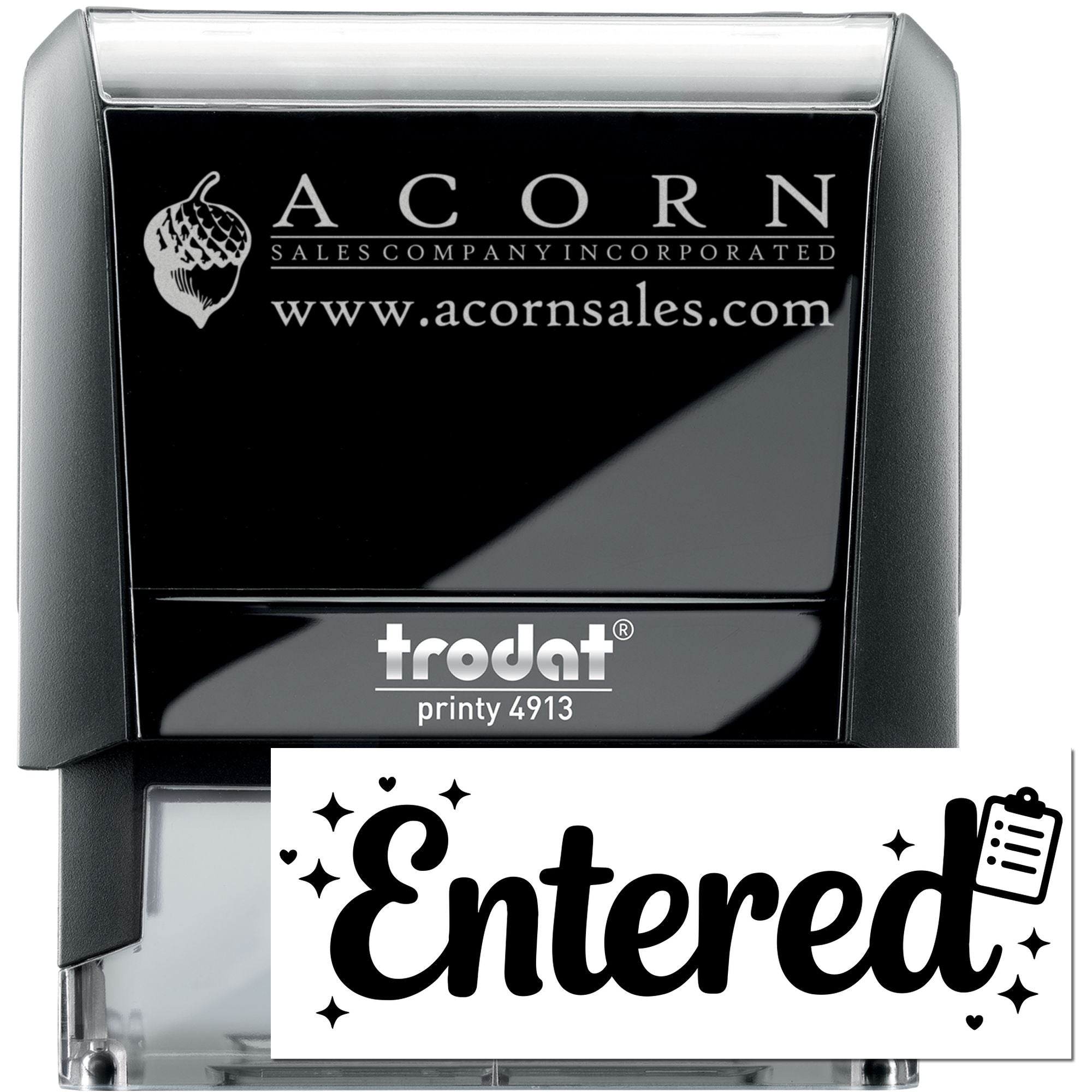 Starlit Entry Log Self-Inking Stamp