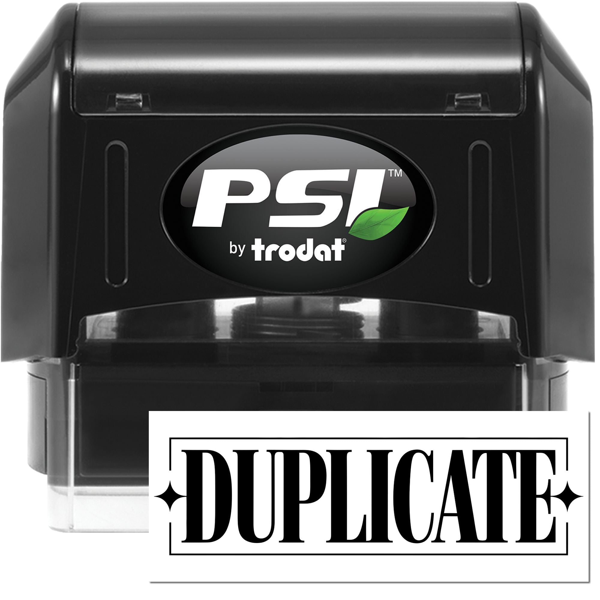 PSI by Trodat pre-inked duplicate rubber stamp for marking office documents as duplicate