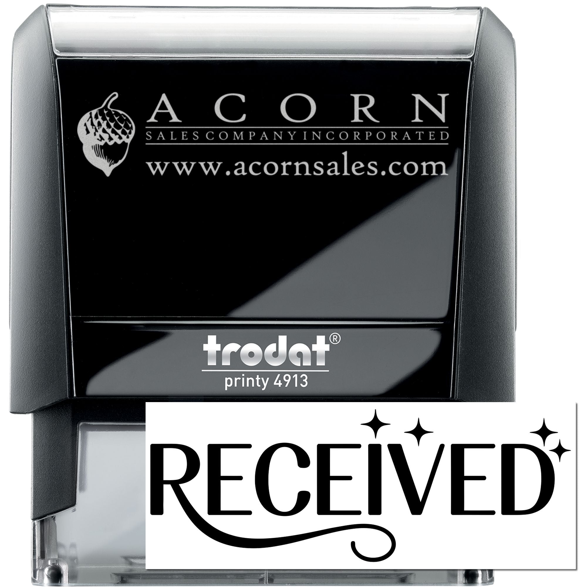 Chic Received Office Self-Inking Rubber Stamp For Mail