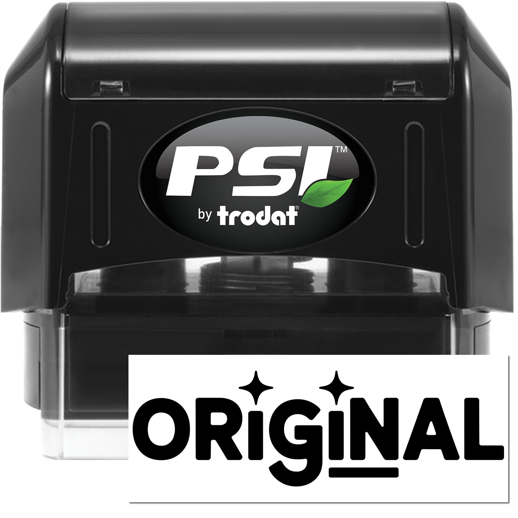 PSI by Trodat Original self-inking rubber stamp for crisp, professional impressions.