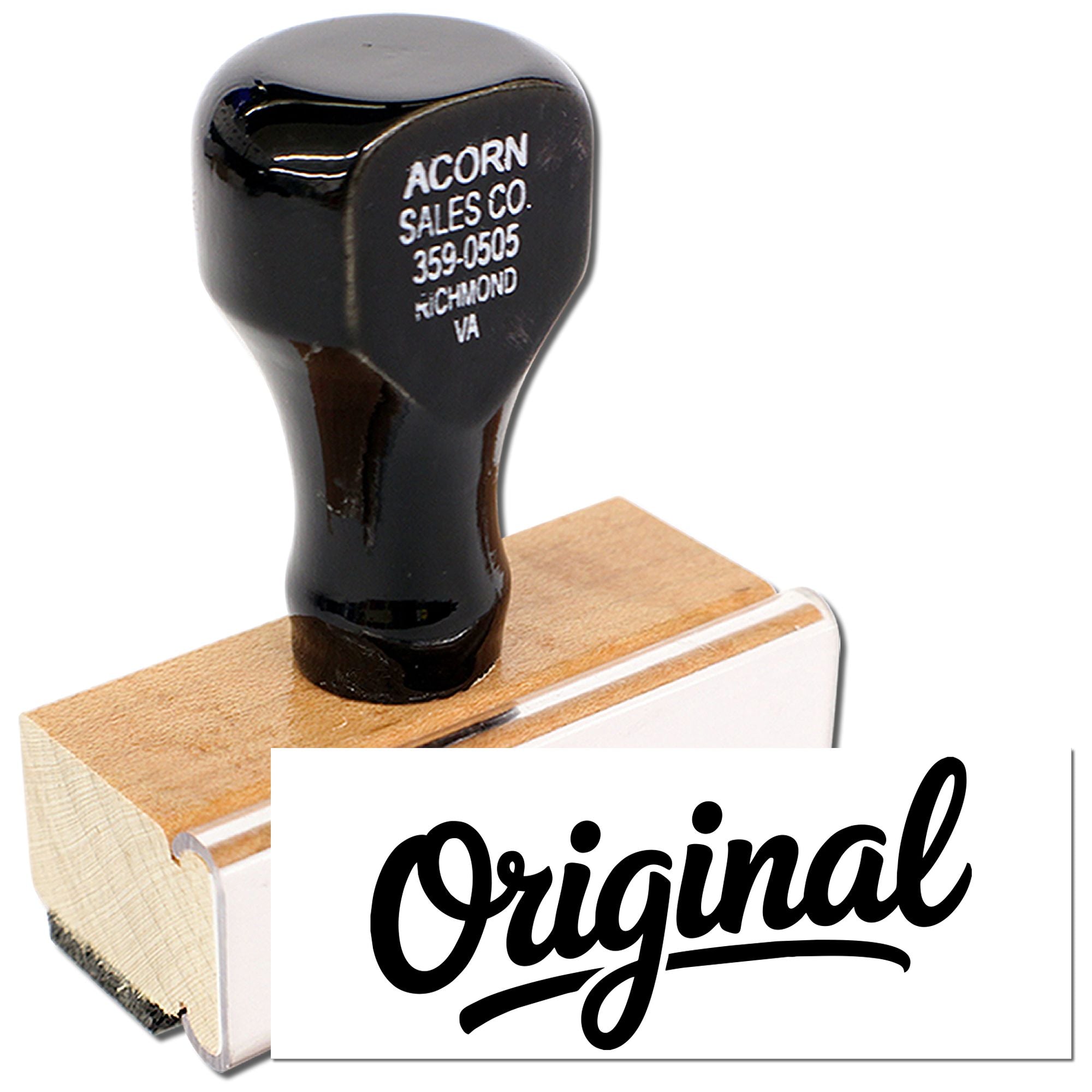 Custom rubber stamp with Original design, ideal for branded business stamping and personalized office use