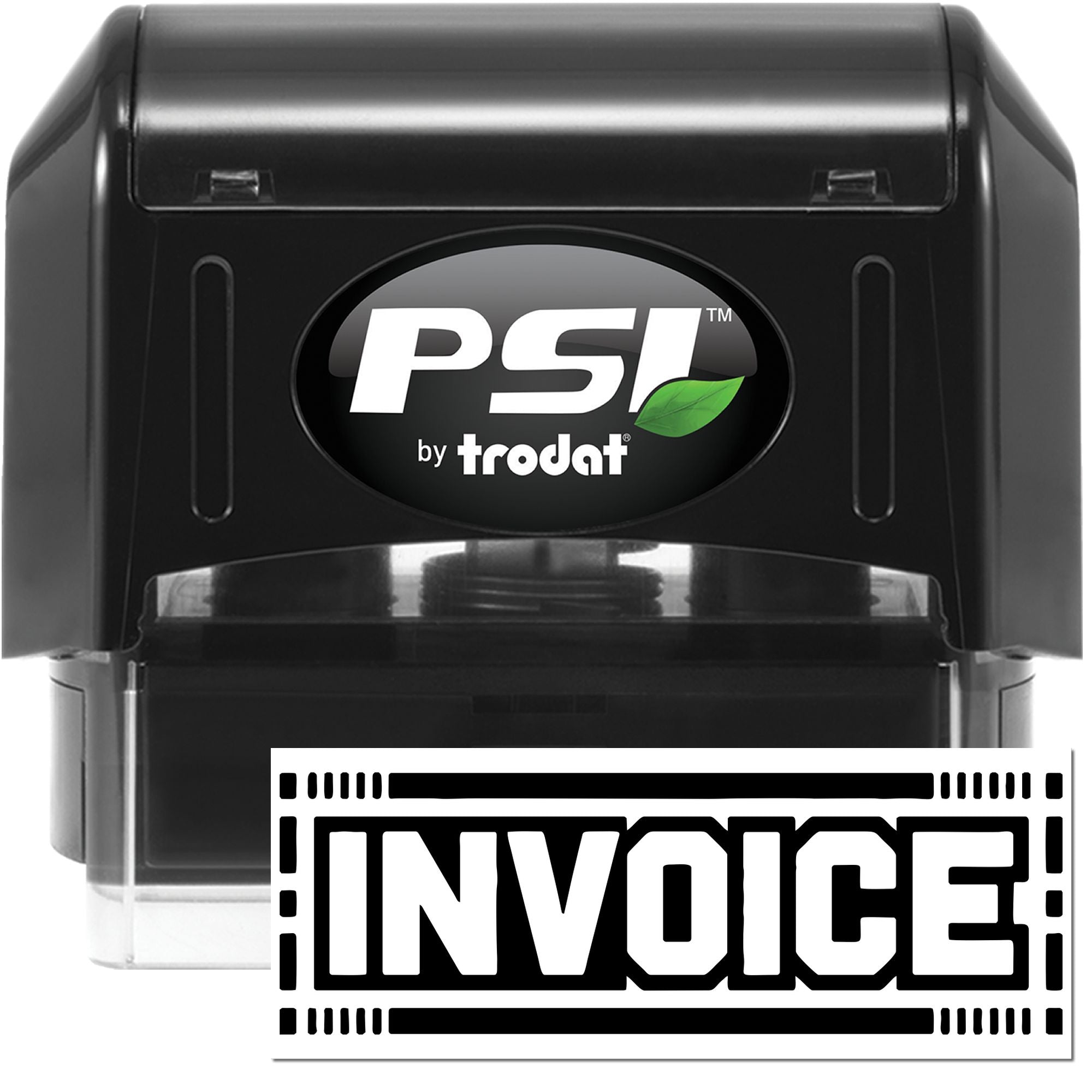 PSI by Trodat self-inking rubber stamp for marking invoices quickly and clearly.