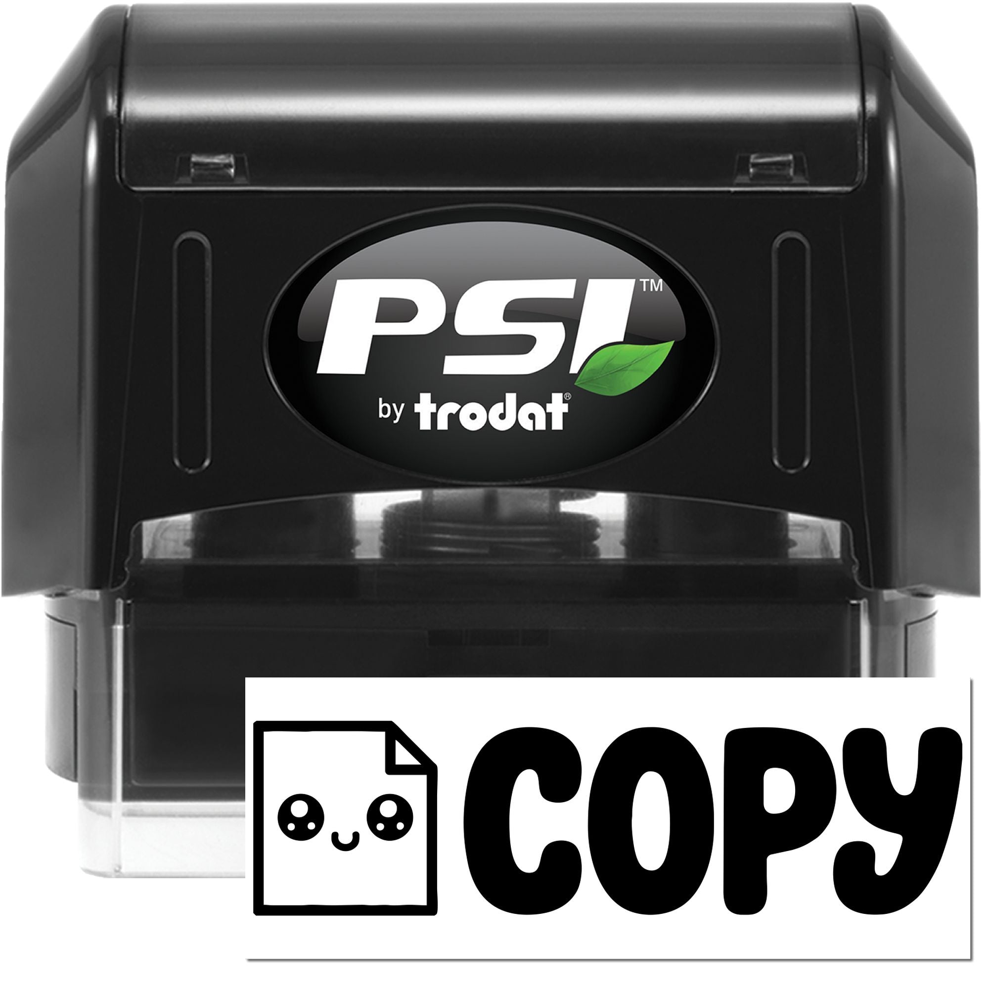 PSI by Trodat self-inking rubber stamp with COPY imprint for fast document marking in offices.