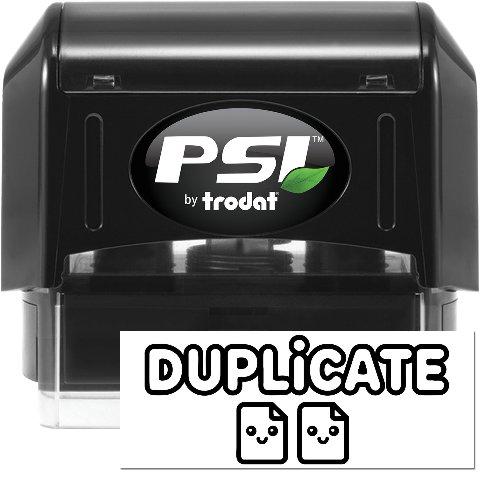 PSI by Trodat self-inking duplicate rubber stamp for marking office documents and file copies