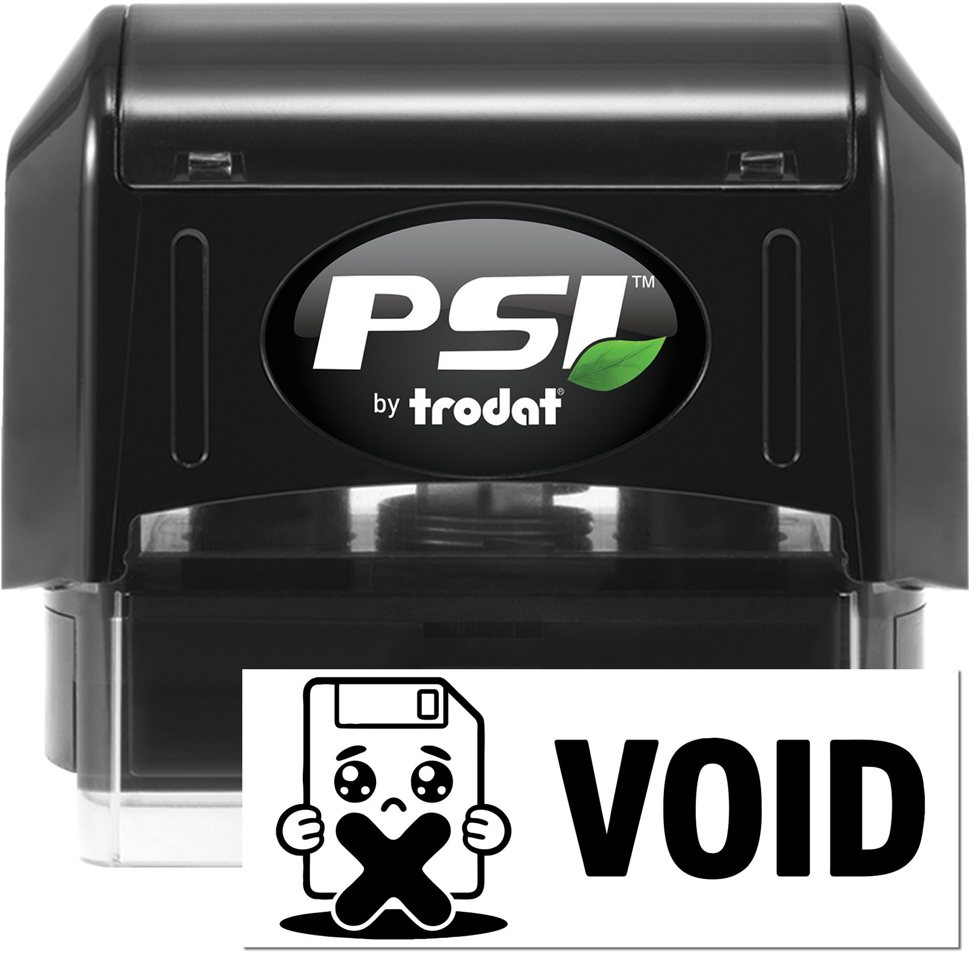 PSI by Trodat self-inking rubber stamp with VOID imprint for document security and fraud prevention
