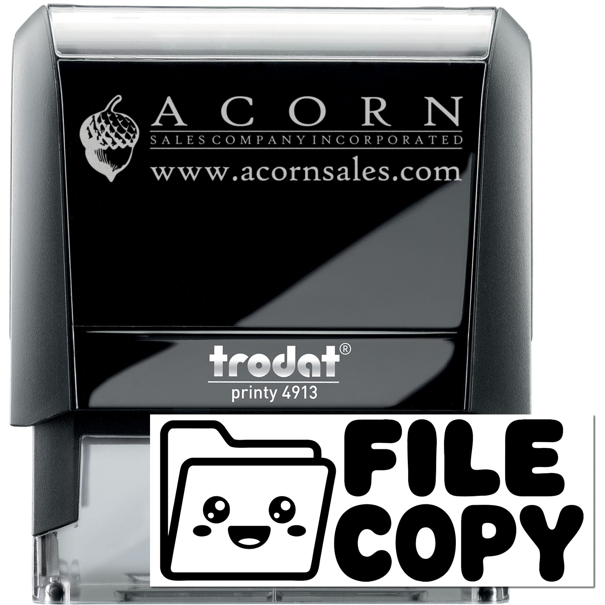 Adorable File Copy Self-Inking Stamp Business Records