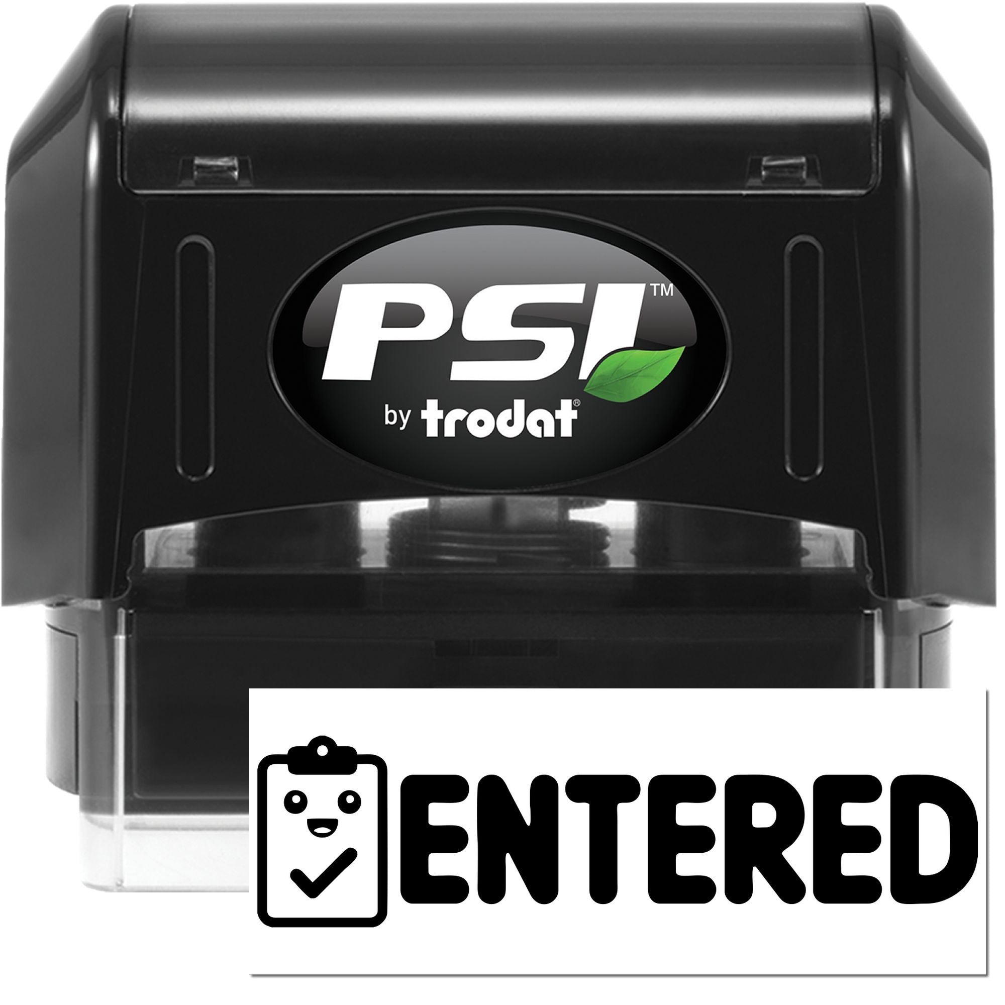 Adorable Entered Business PSI Pre-Inked Stamp