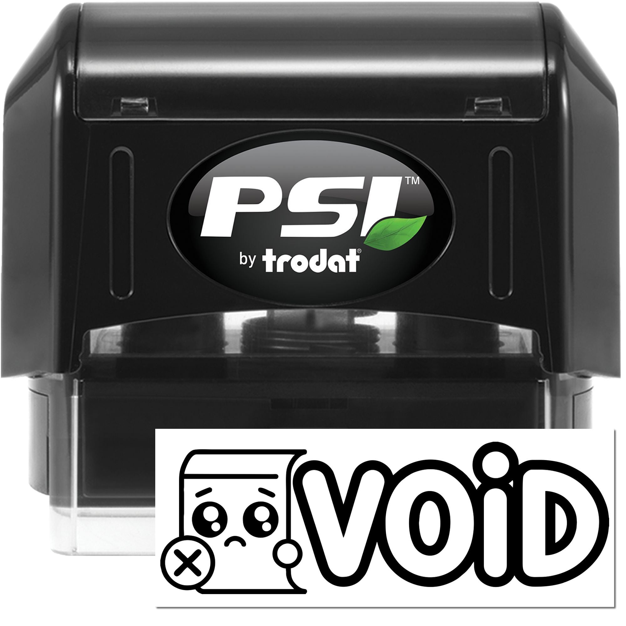 PSI by Trodat self-inking rubber stamp with VOID imprint for marking documents as void.