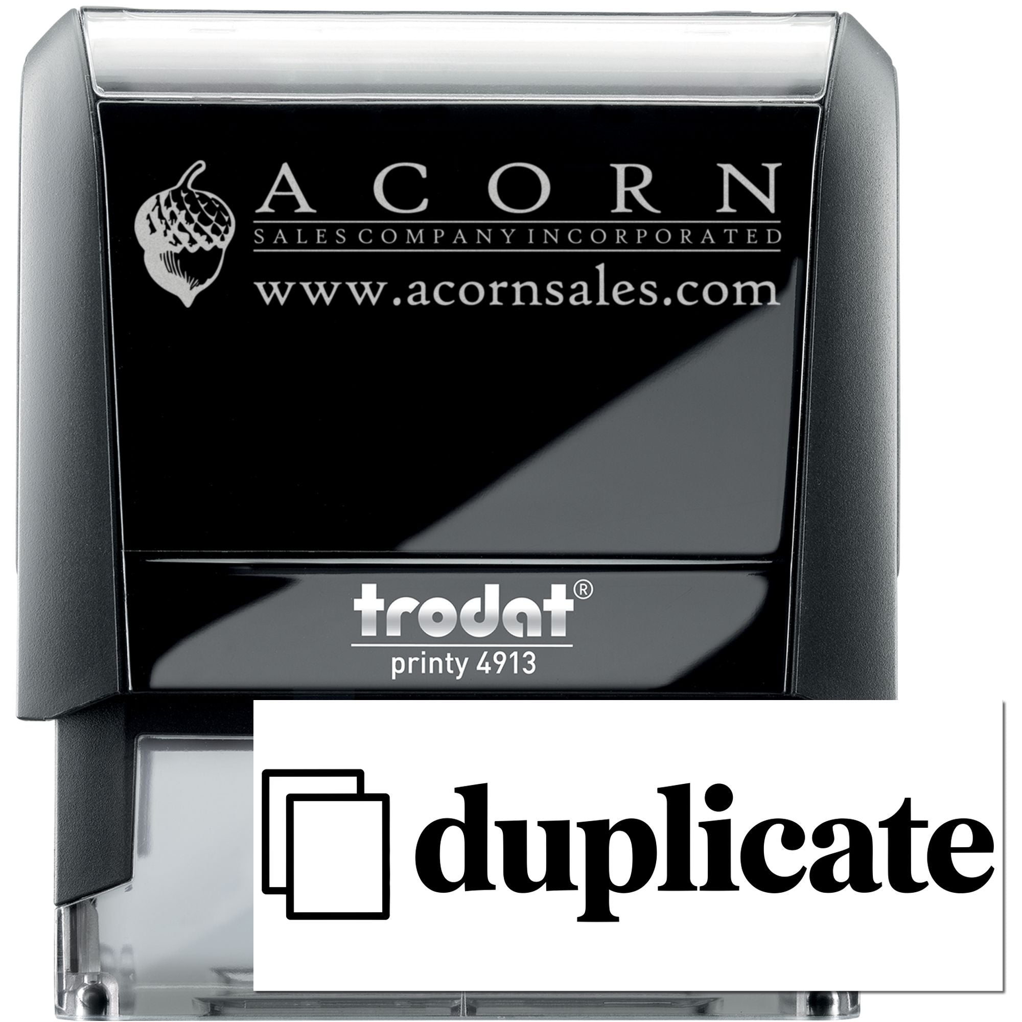Clean Duplicate Inspection Admin Self-Inking Stamp