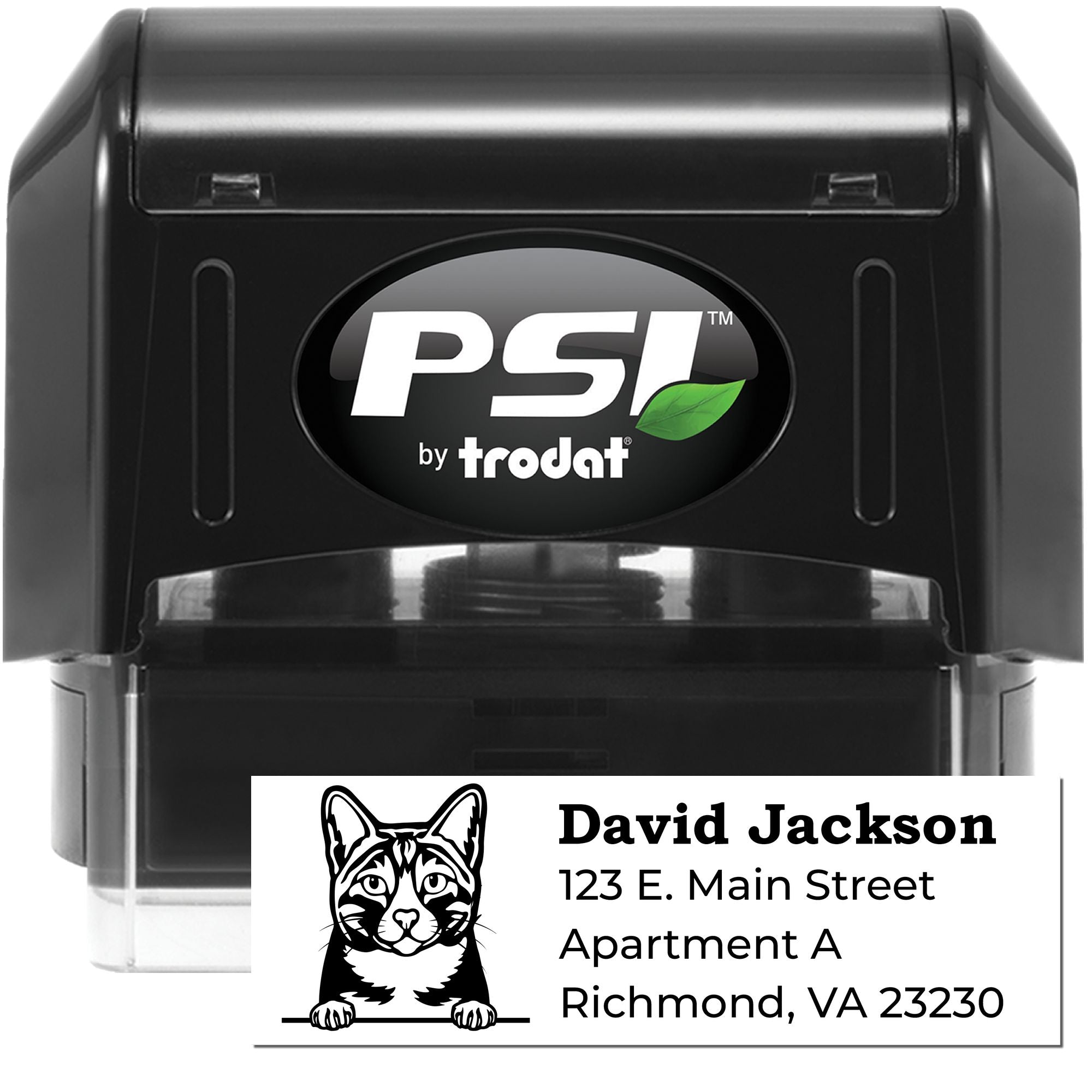 Arabian Mau Cat Address Pre-Inked Stamp