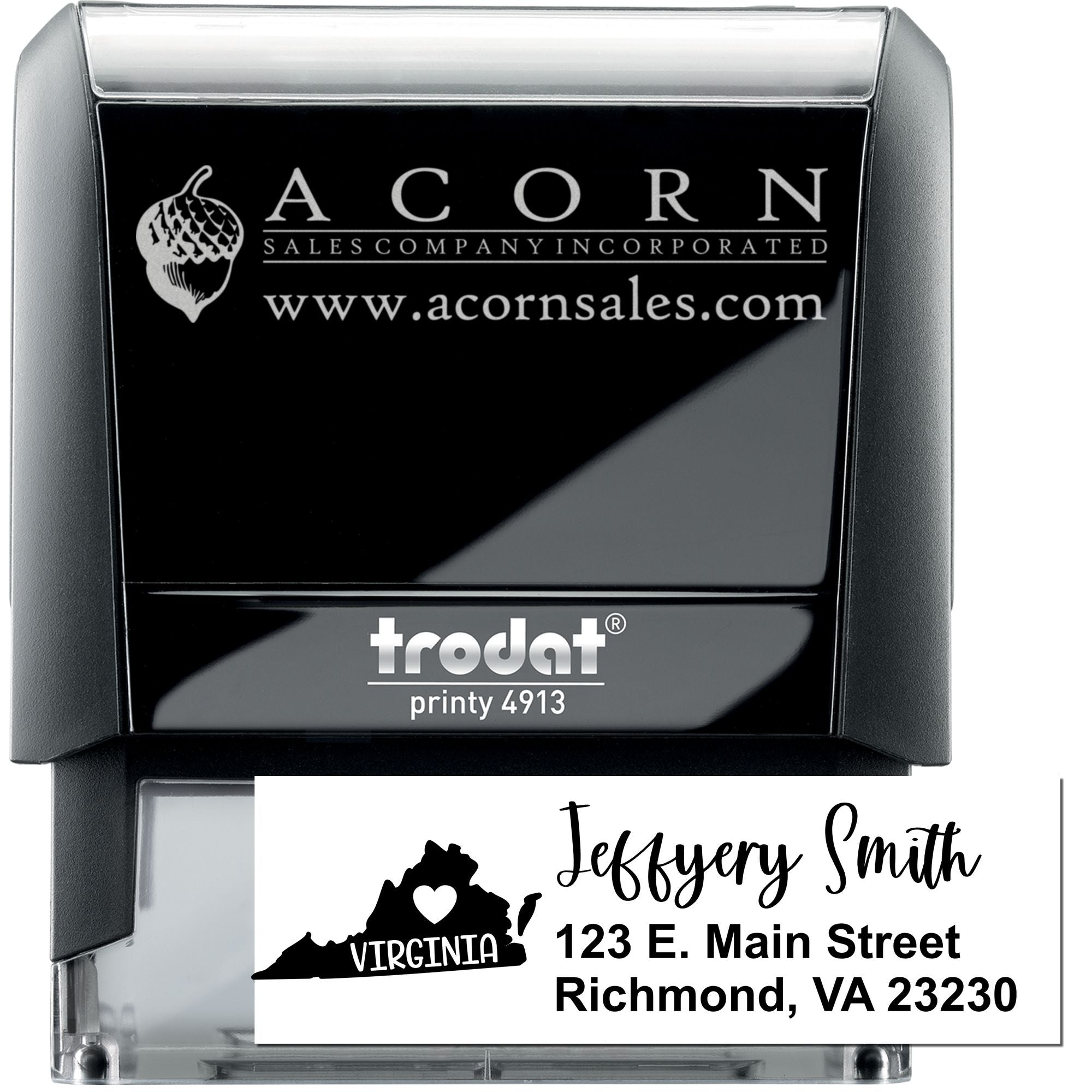 Virginia Love Custom Address Self-Inking Stamp