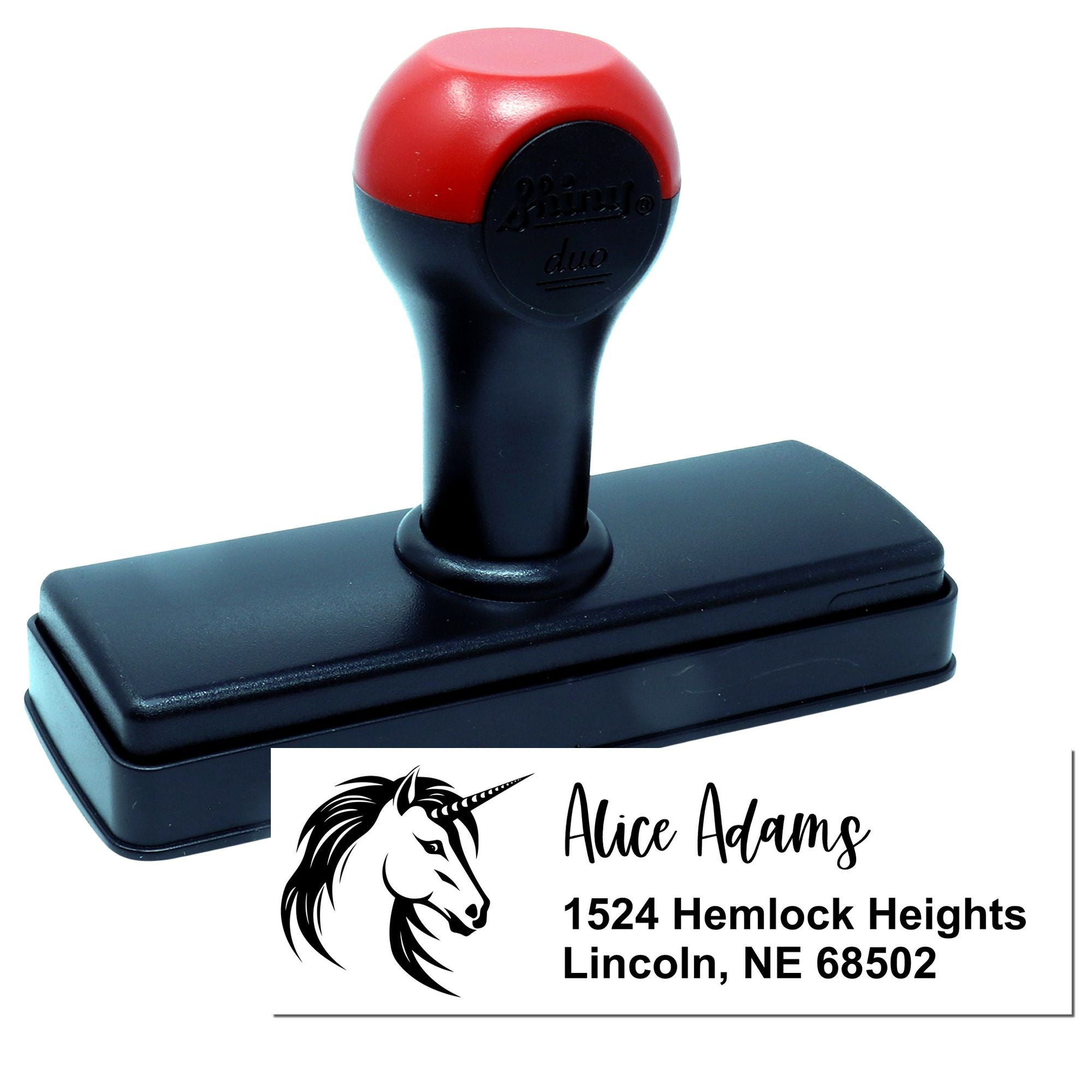 Azure Azureswirl Unicorn Address Duo Hand Stamp