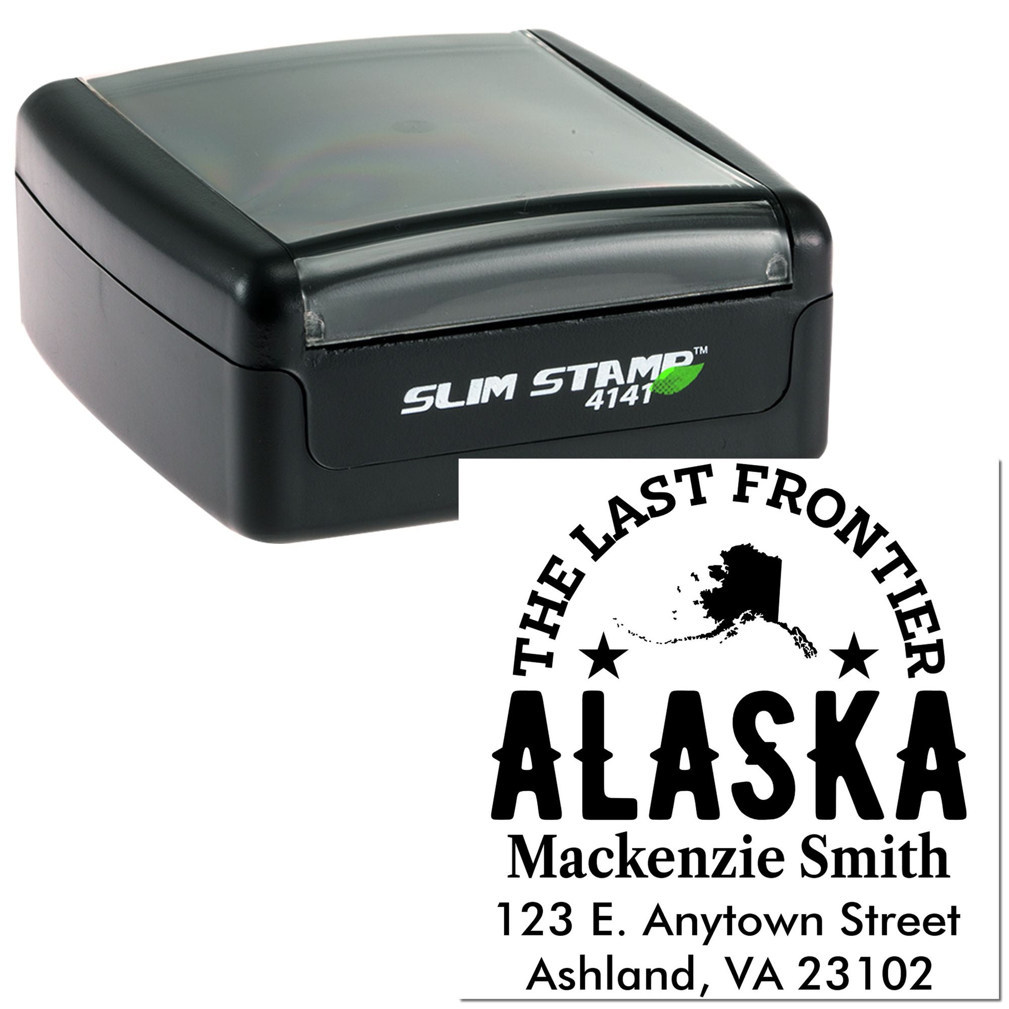 Slim Pre-Inked Alaska State Return for Envelopes Stamp Custom-Made