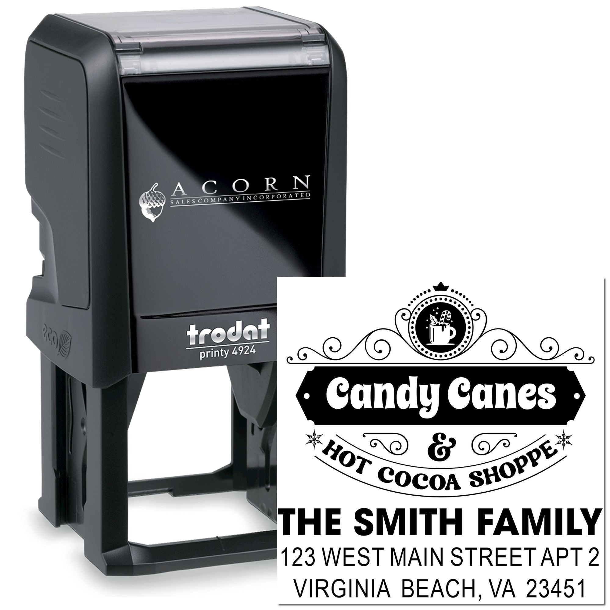 Candy Cane Delight Self-Inking Stamp