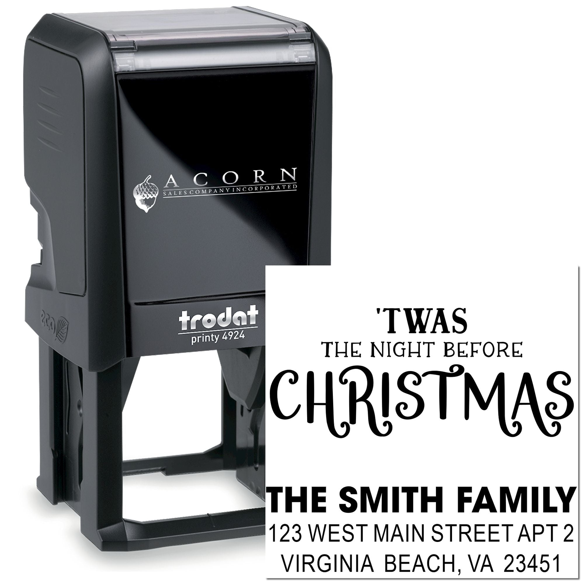 Whimsical Christmas Verse Self-Inking Stamp