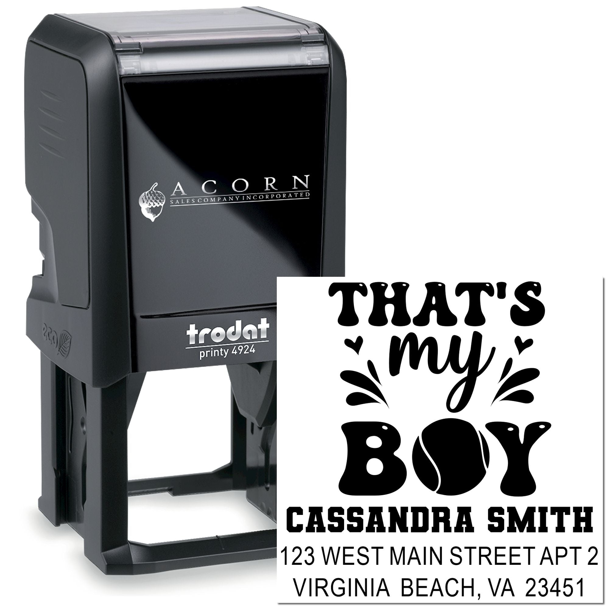 Sporty Celebration Design Self-Inking Stamp