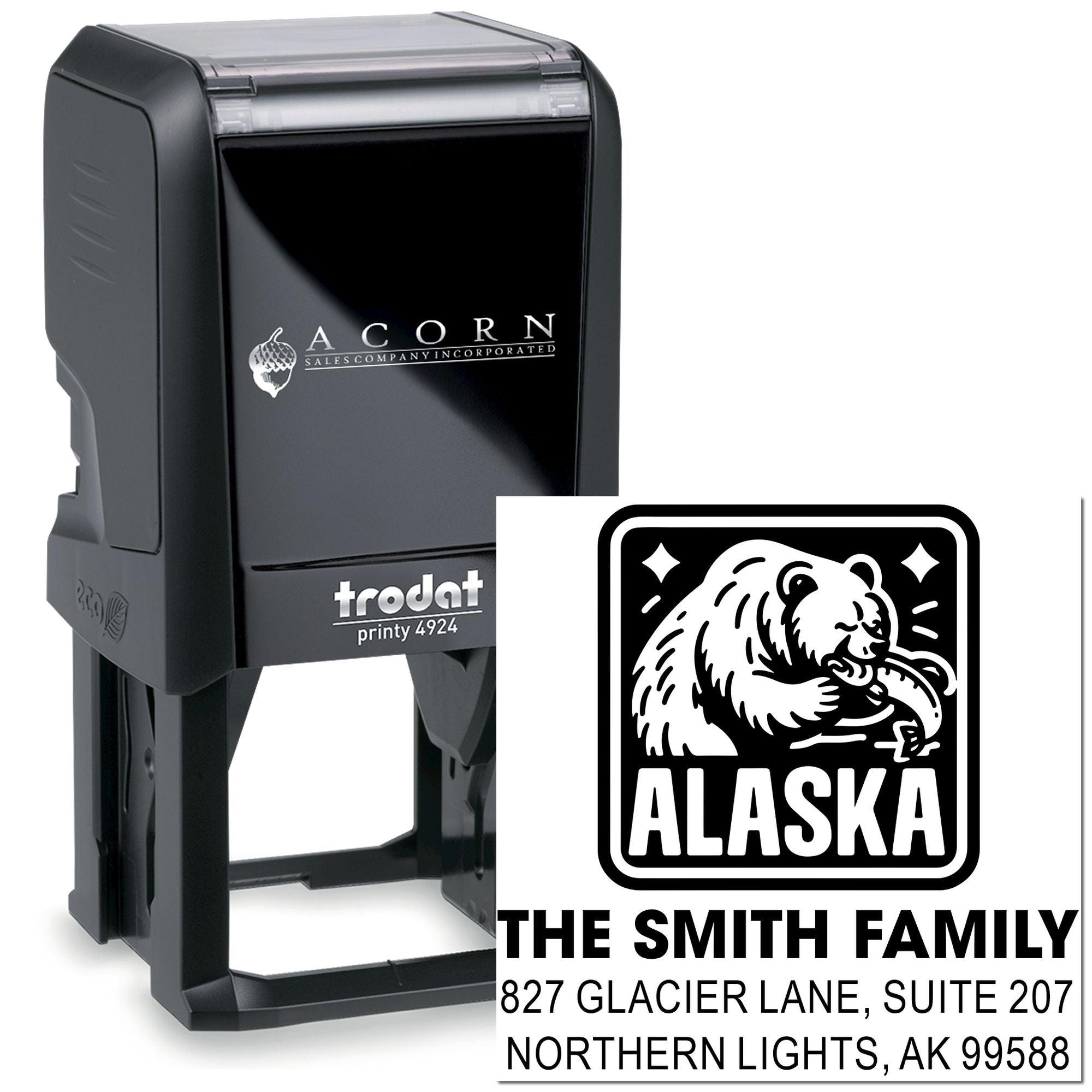 Alaskan Bear Adventure Self-Inking Stamp