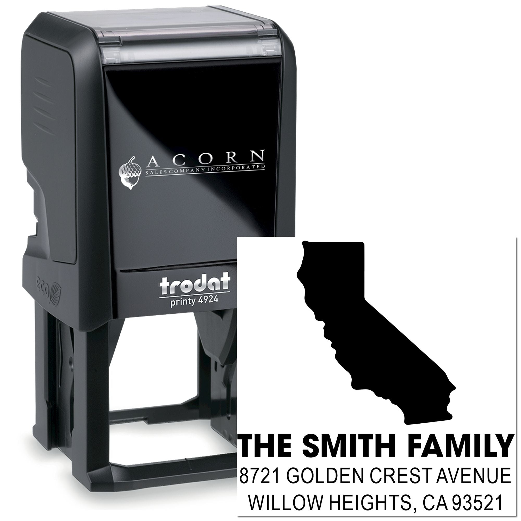 California Silhouette Charm Self-Inking Stamp