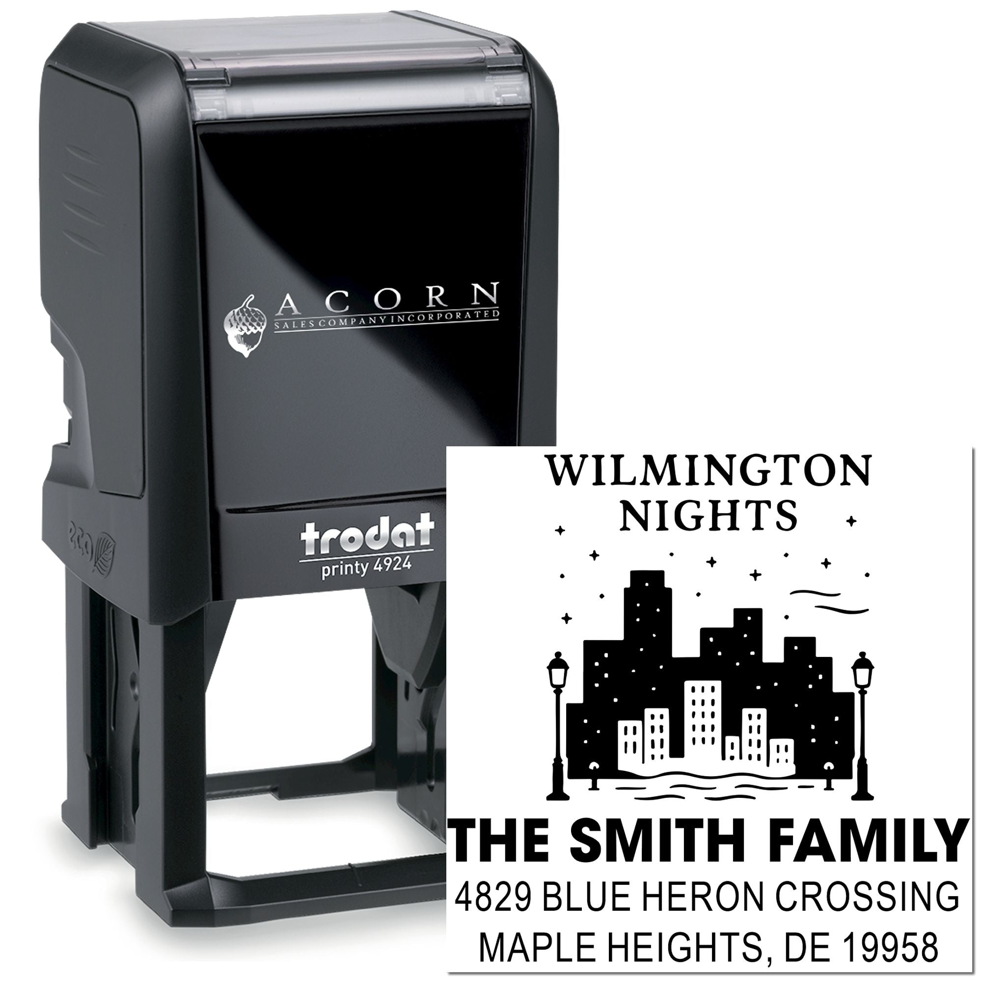Wilmington Nightscape Self-Inking Stamp