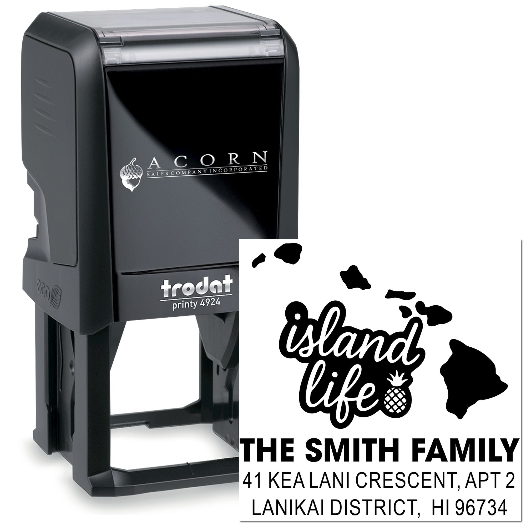 Tropical Island Vibes Self-Inking Stamp