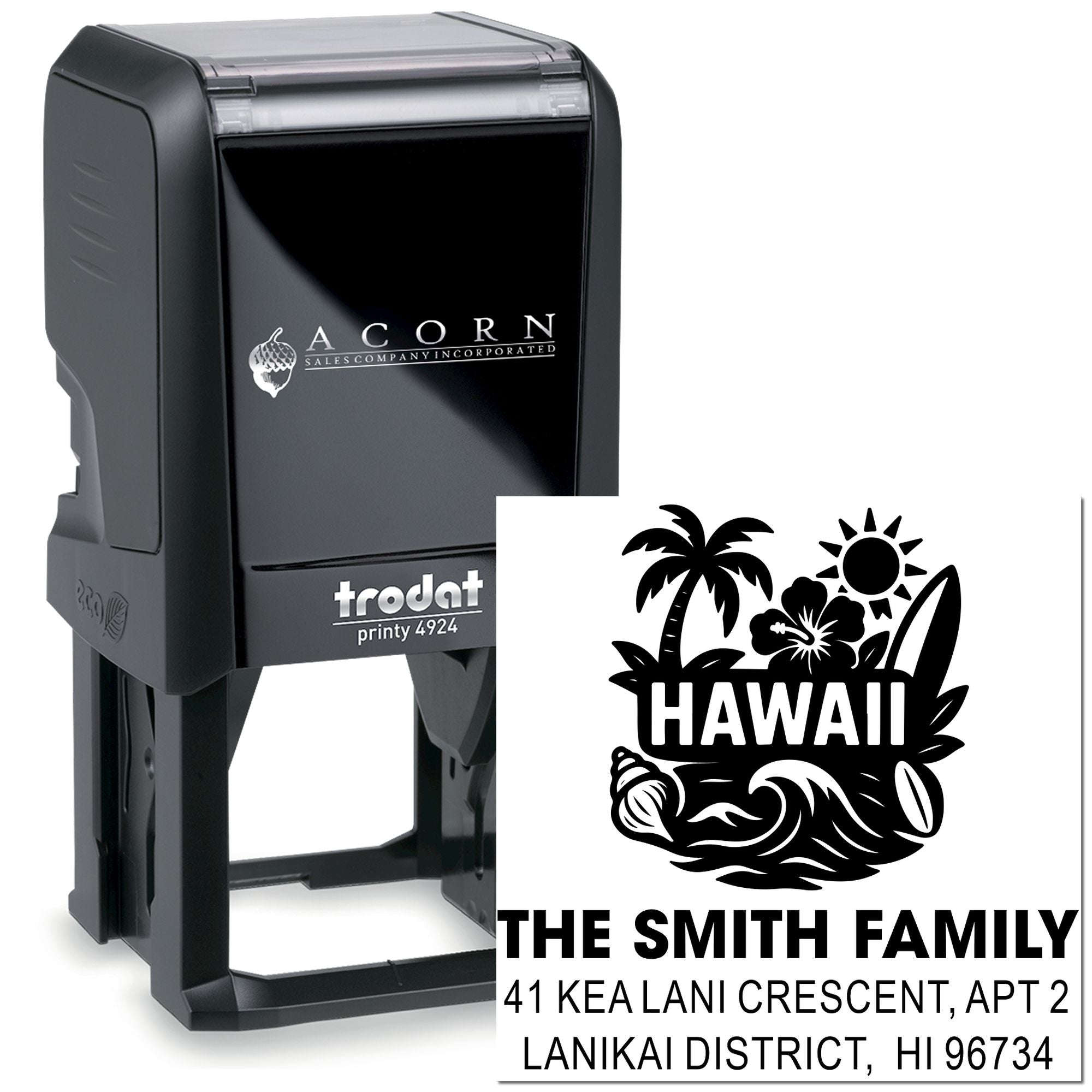 Tropical Hawaii Vibes Self Inking Stamp
