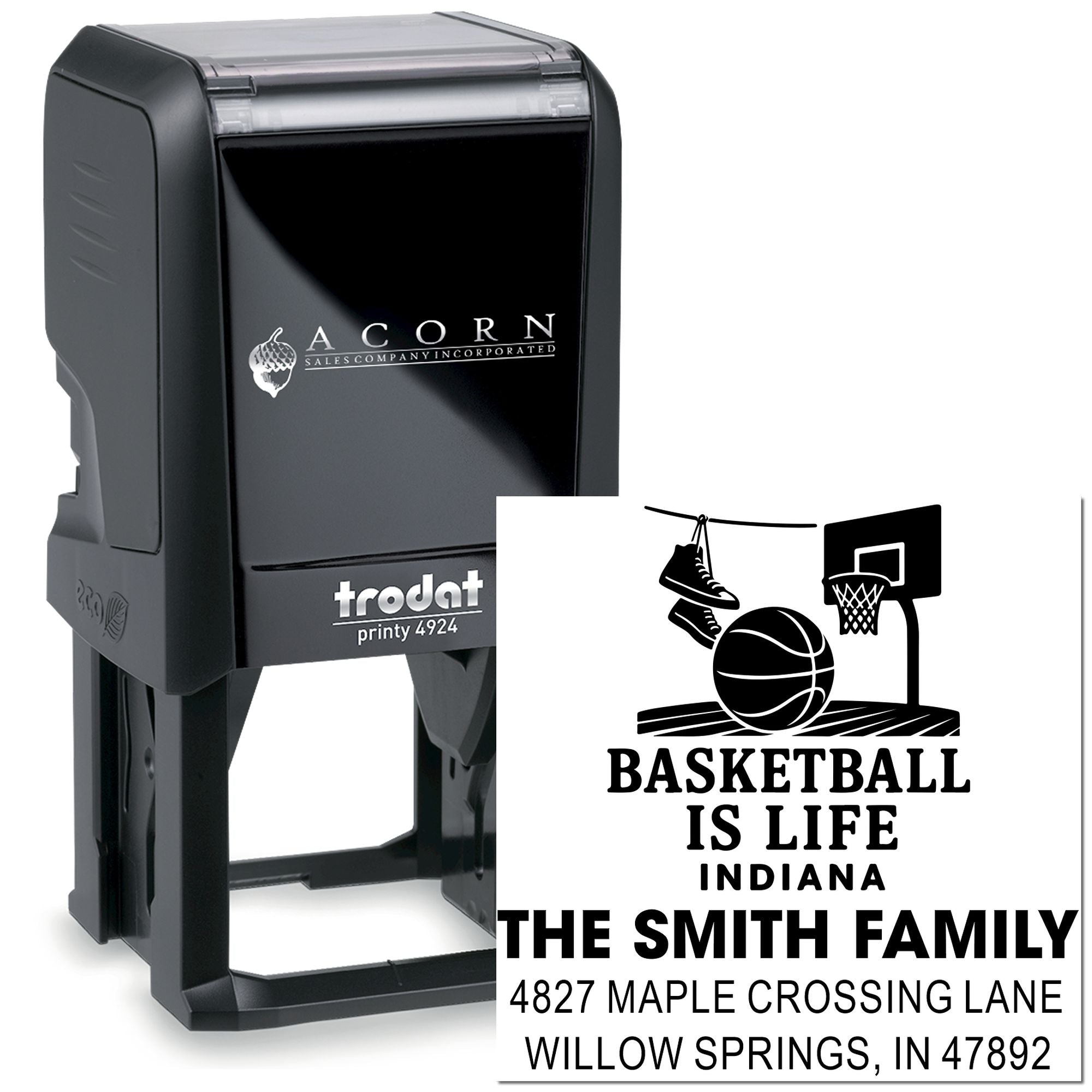 Basketball Life Design Self-Inking