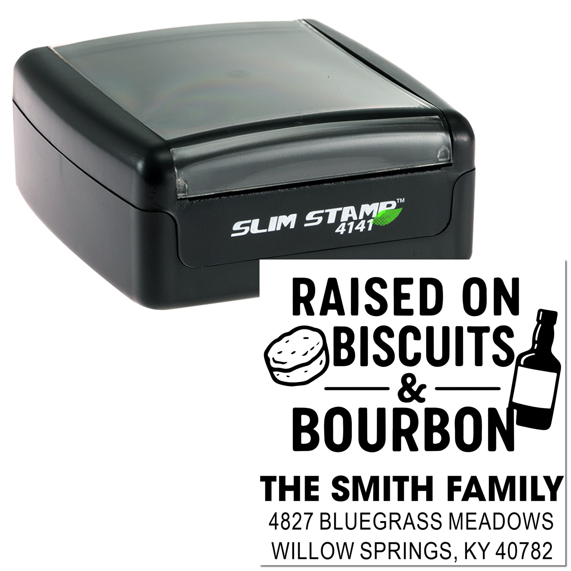 Bourbon Biscuit Bliss Personalized Baking Pre-Inked Stamp